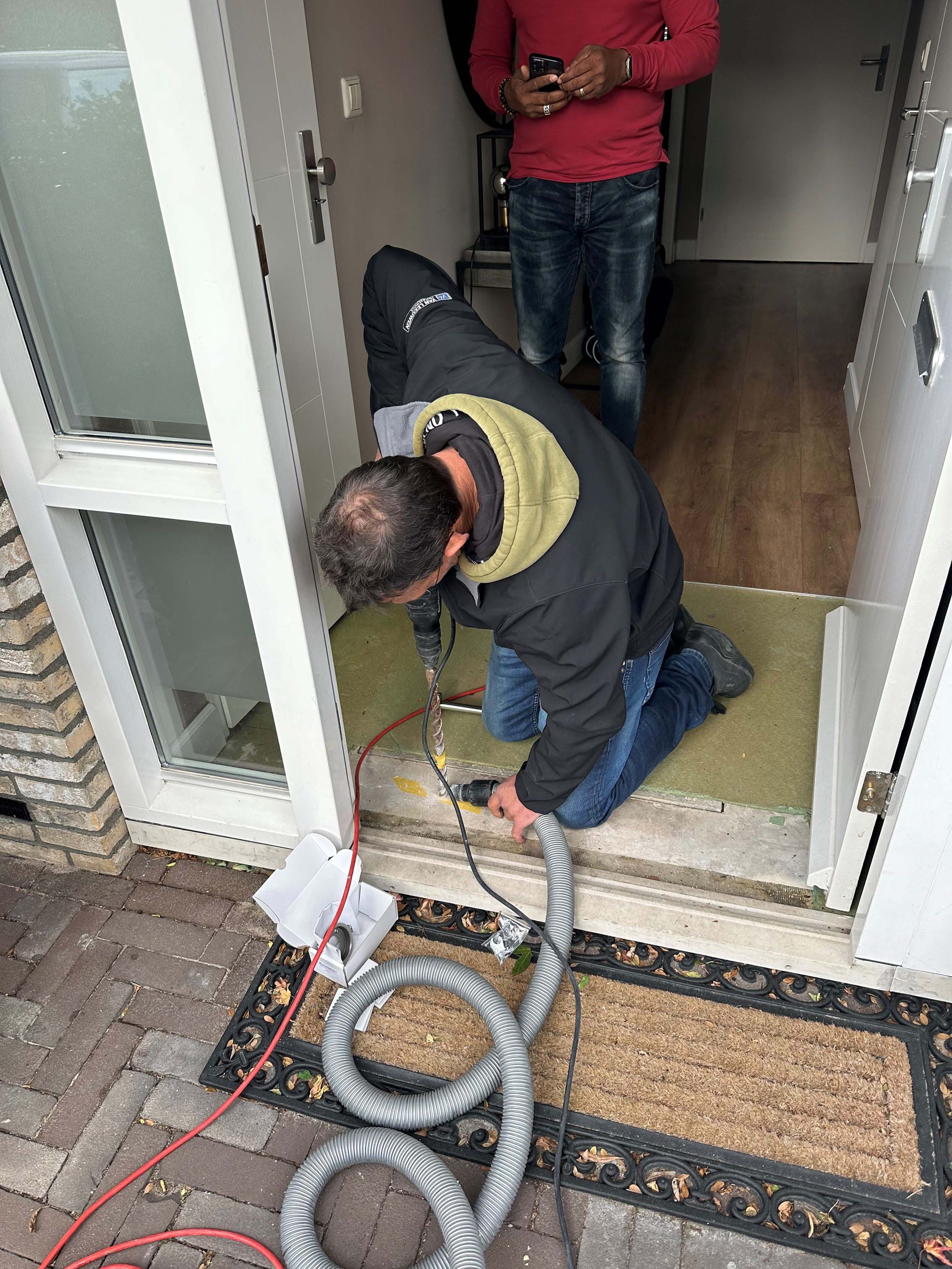 Monteren van de Exceptor door Jan de Keijzer