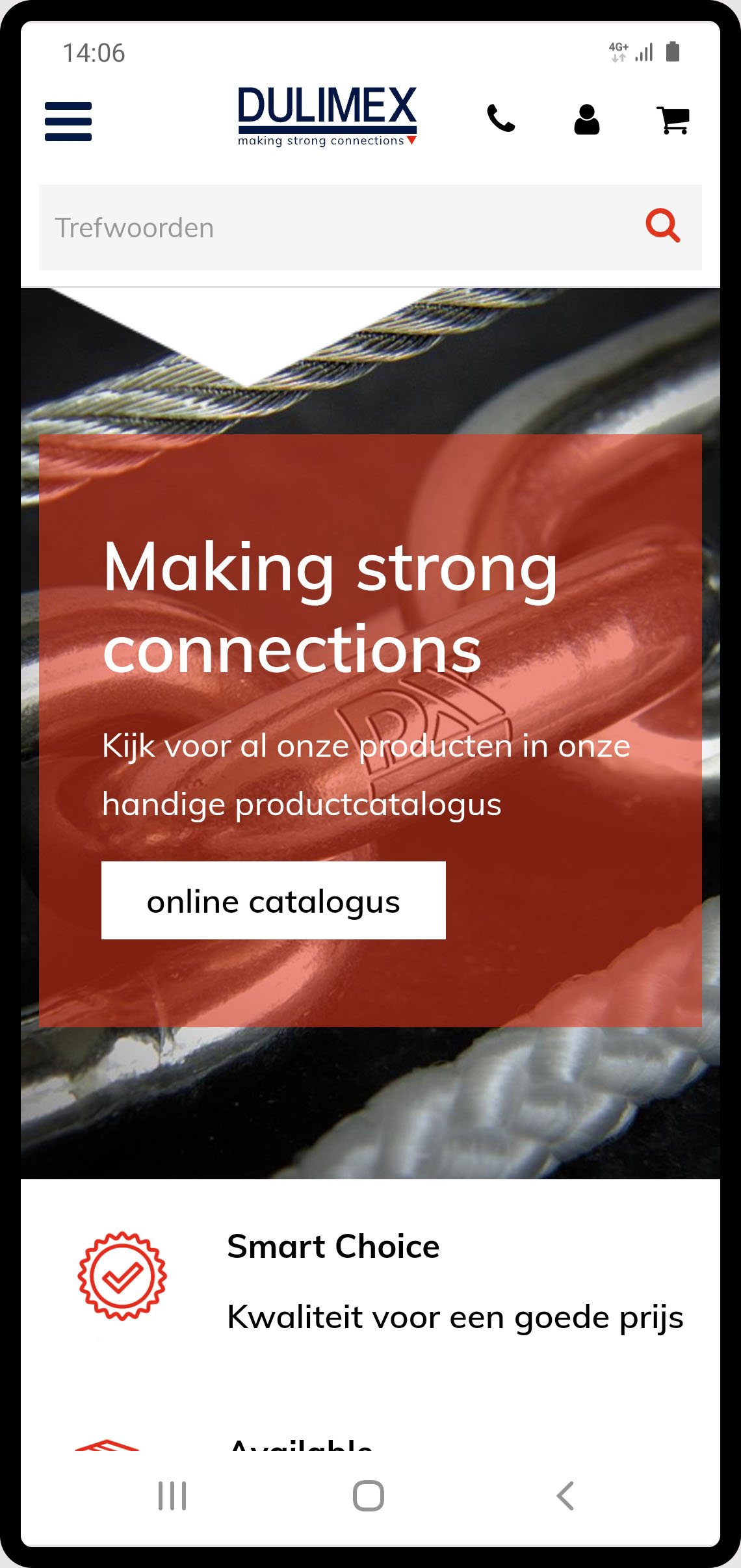 Verbeterde zoekfunctionaliteit productcatalogus