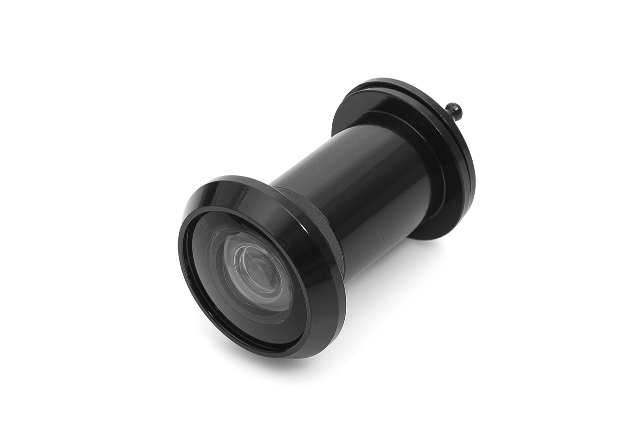 Deurspion, 'Big Eye', zwart gelakt