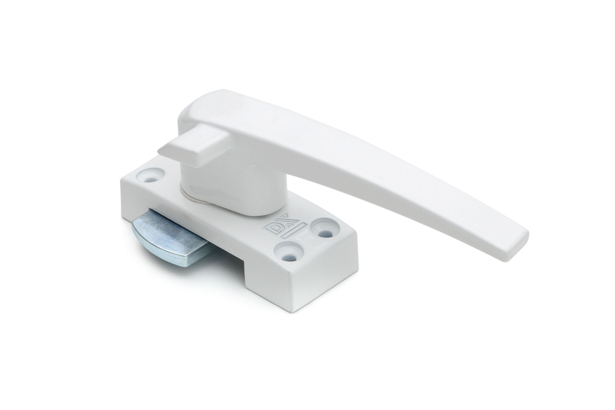 0130.521.2002 Raamboompje, standaard / rechtshandig met nok / zamac / epoxy coating wit