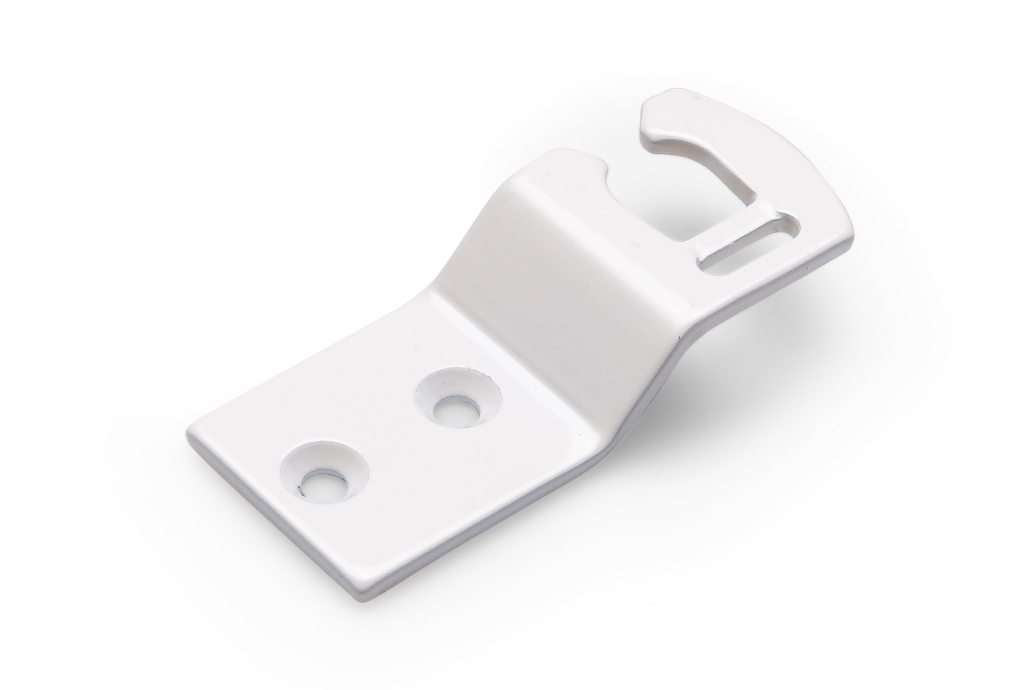 0150.111.0863 Sluithaak / naar binnen links / staal wit geëpoxeerd