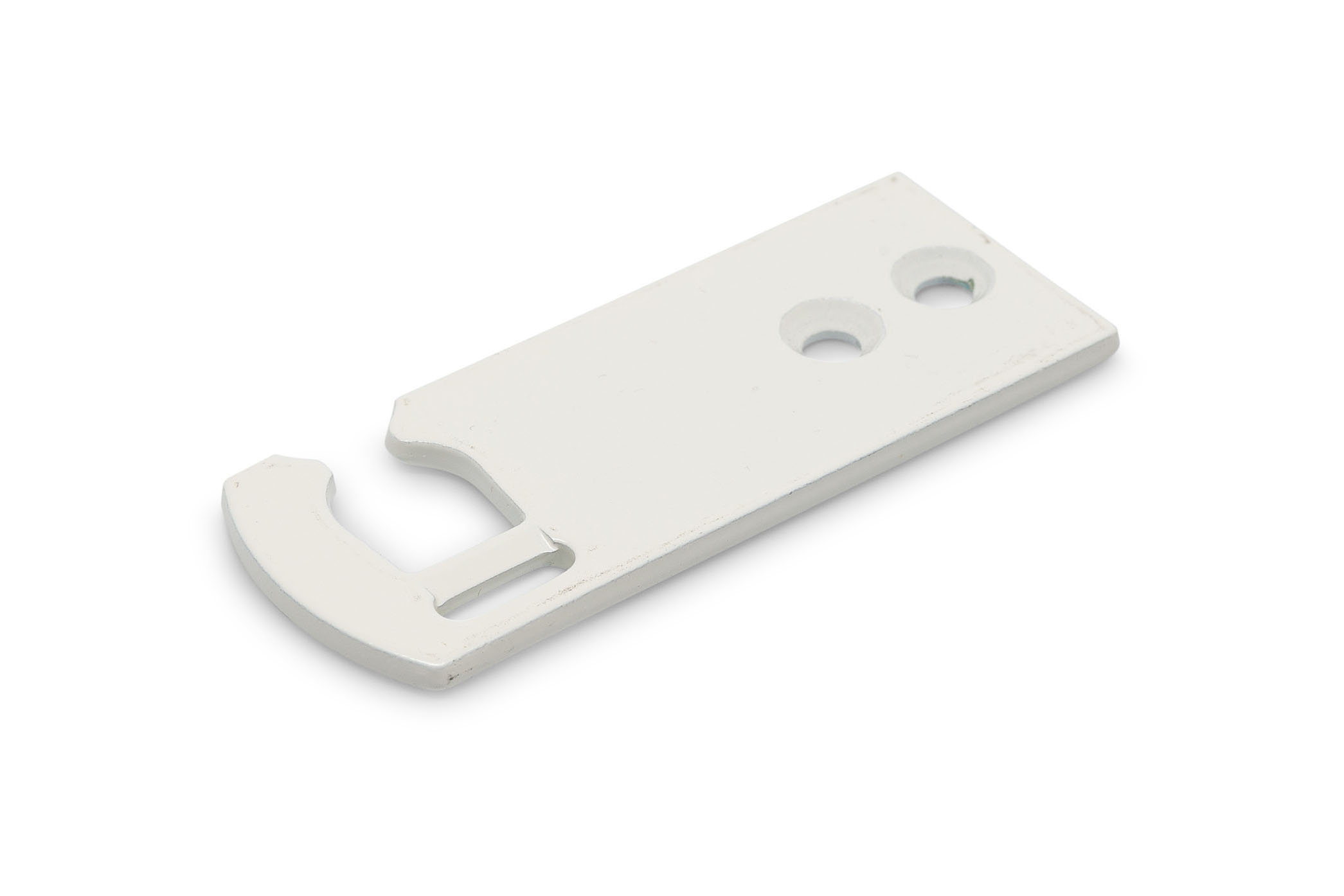 0150.112.0866 Sluithaak / vlak model rechts / voor tuimel- en 'draai kiep'-ramen /  staal wit geëpoxeerd