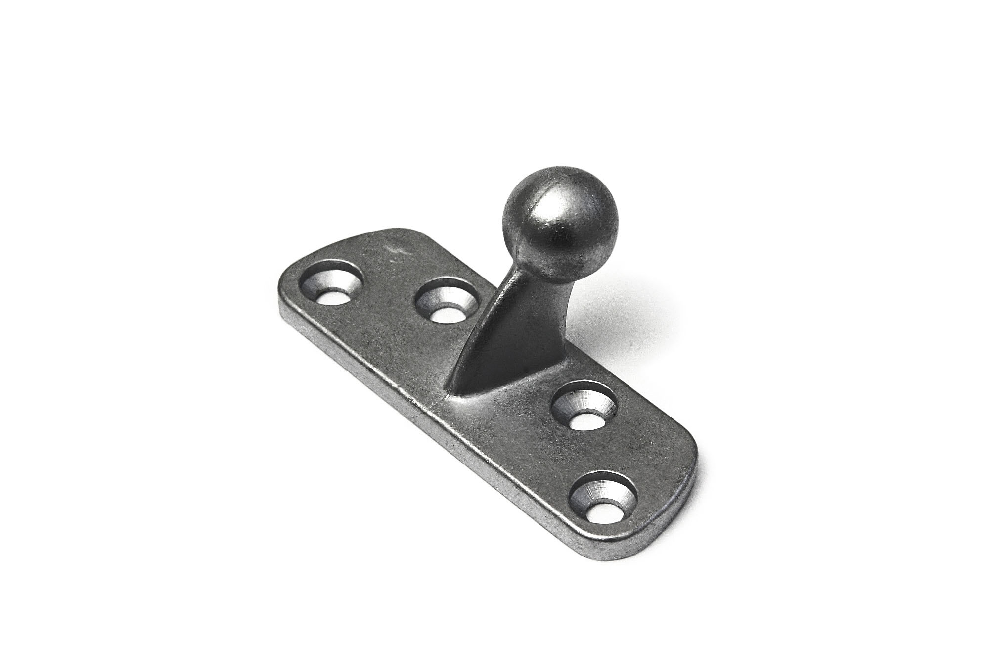 0150.101.0940 Rechte haak / voor KSH 940B / voor naar buiten draaiende deuren en ramen / verchroomd