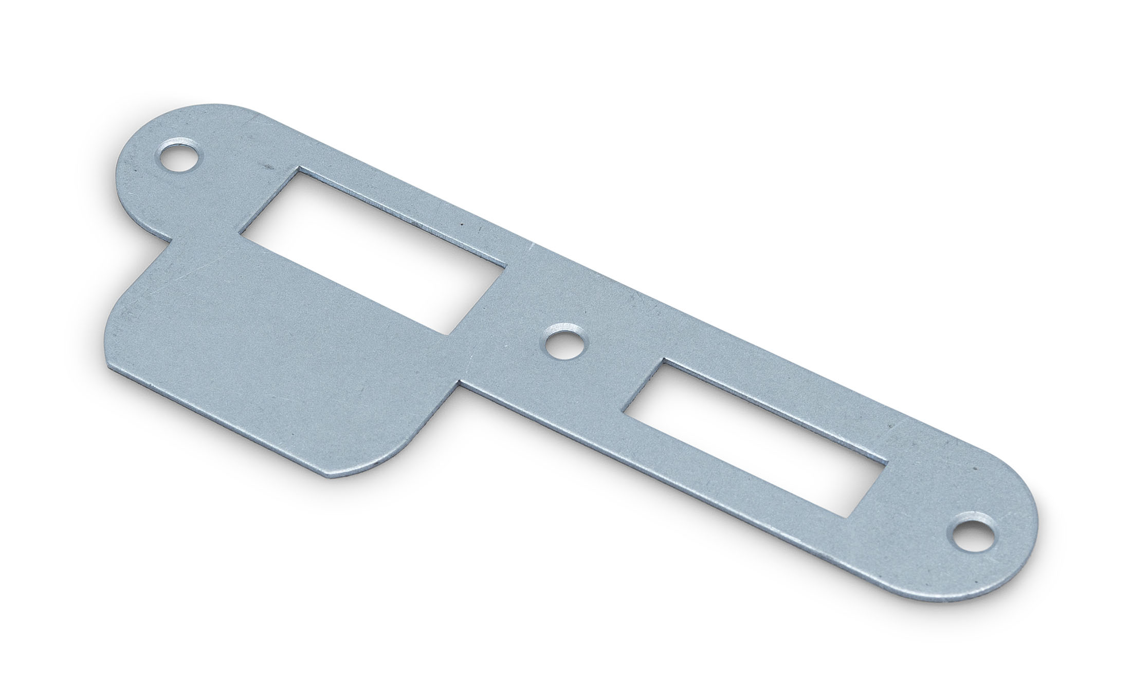 0160.285.5011 Sluitplaat tbv dag&nachtslot & WC-badkamerslot / ronde hoeken / verzinkt