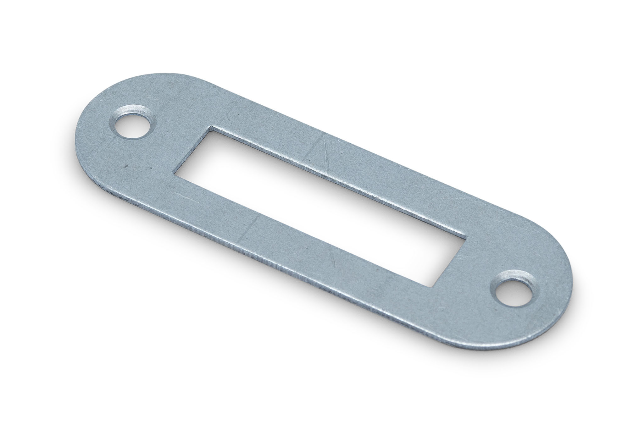 0160.285.5013 Sluitplaat tbv kastslot / ronde hoeken / verzinkt