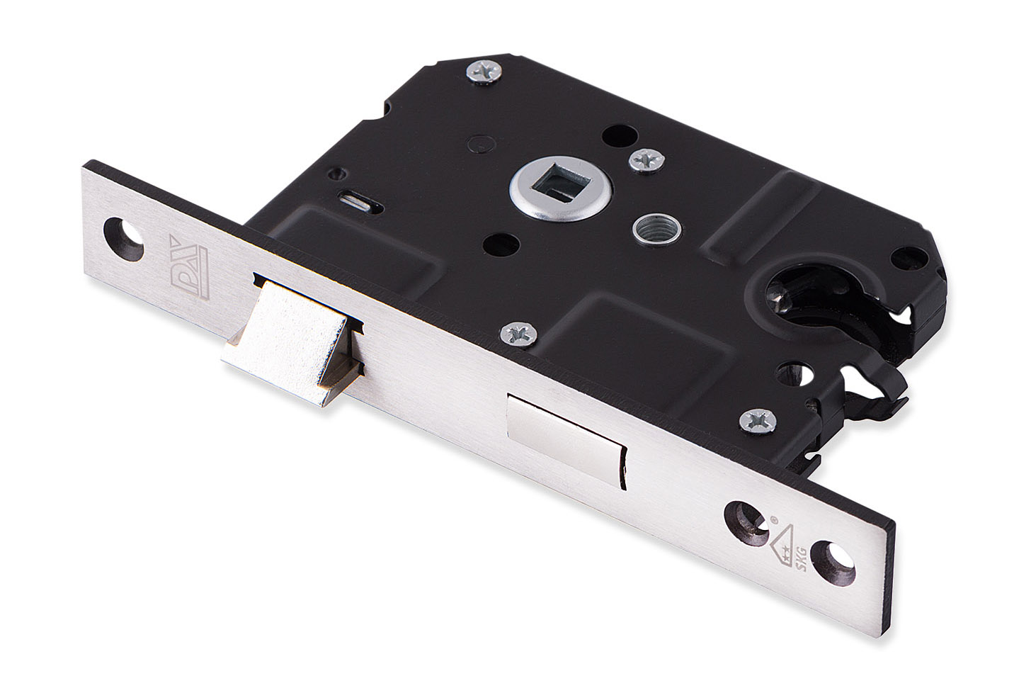 0160.295.5000 Veiligheidsinsteekslot  / SKG**® / doornmaat 50mm / PC 55 / rechte voorplaat RVS