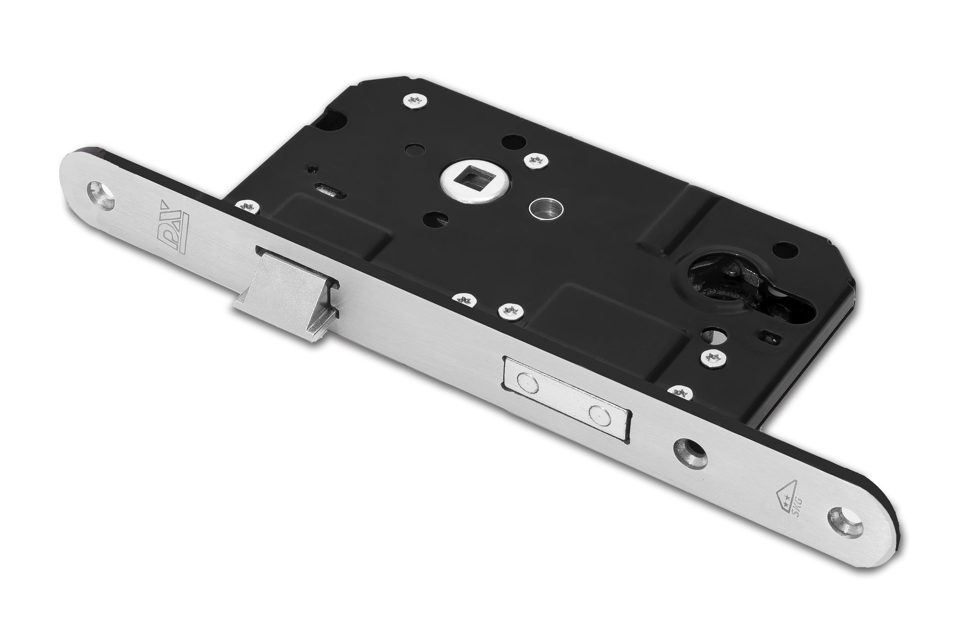 0160.295.7050 Veiligheidsinsteekslot  / SKG**® / doornmaat 50mm / PC 72 / ronde voorplaat RVS