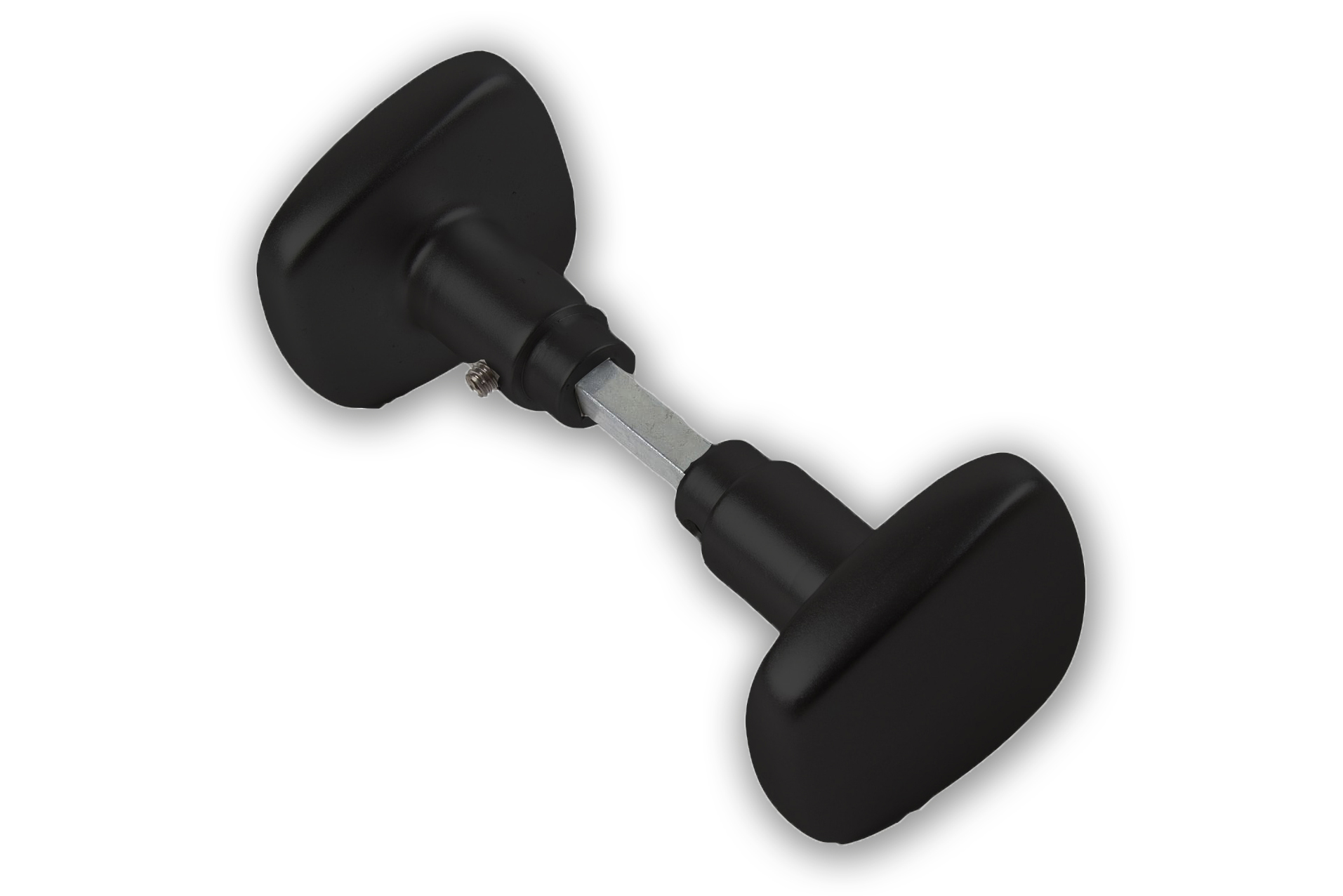 0170.100.0121 Deurknopset / type 165/75 / deurdikte 40mm / zwart