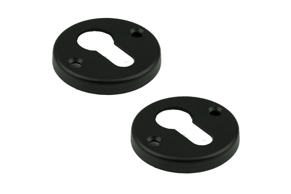 0170.300.0311 Afdekrozet PC / recht / type 3 RH / 1 stuk / zwart