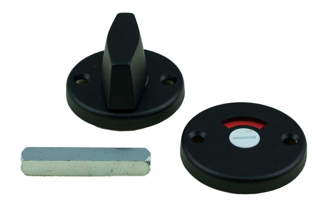 Afdekrozet WC, zwart