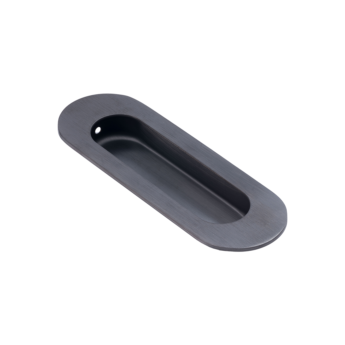 0175.100.0301 DX sliding door handle / flush pull / oval 120x40mm / stainless steel gun metal PVD