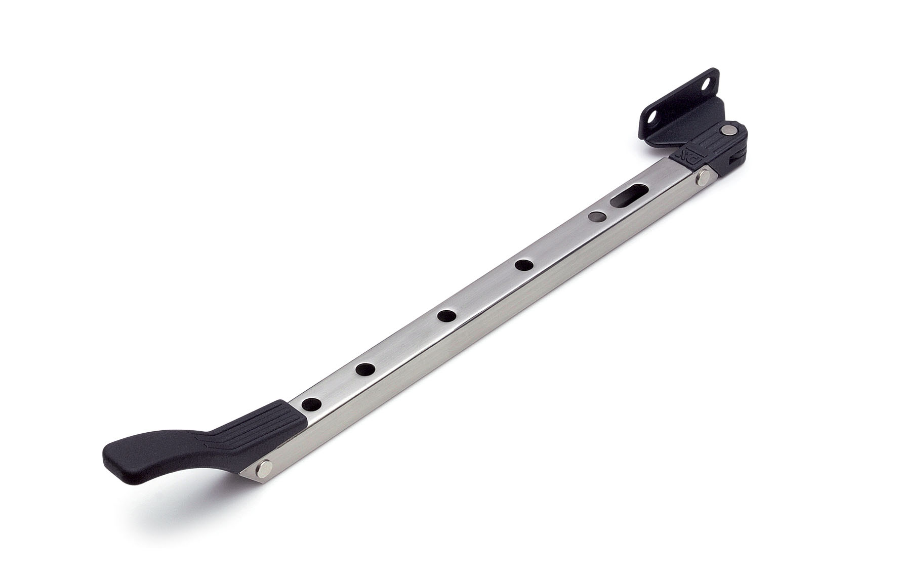 Raamuitzetters standaard, zwart-RVS finish