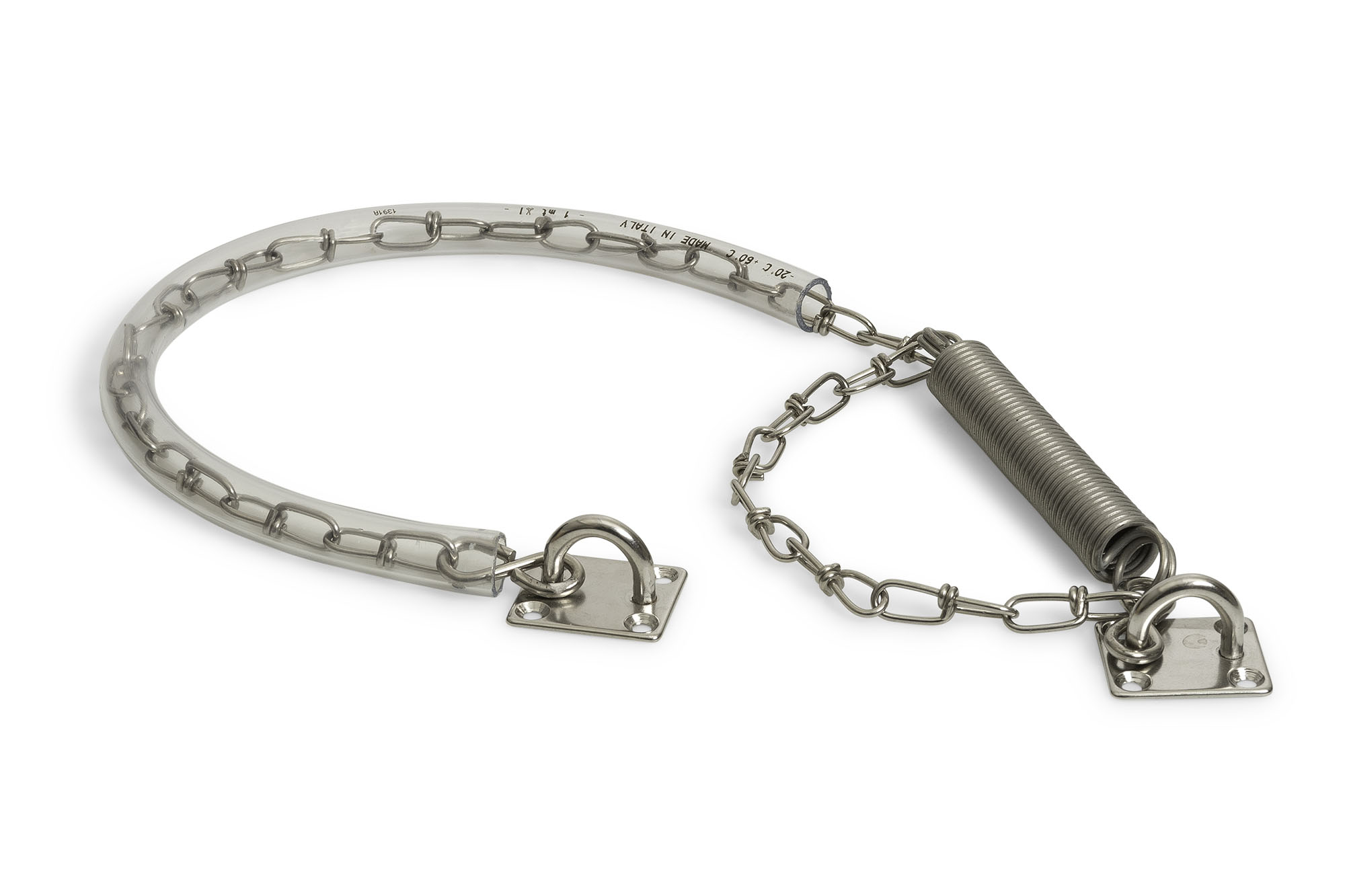 0310.101.0804 Stormketting met kettinghoes / standaard uitvoering / deuren 30 tot 40 kg / RVS