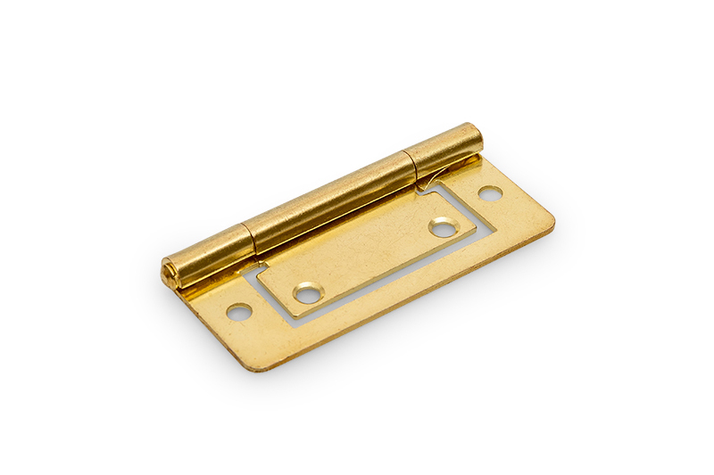 0410.110.0751 Louvredeurscharnier / 75x35 mm / staal vermessingd