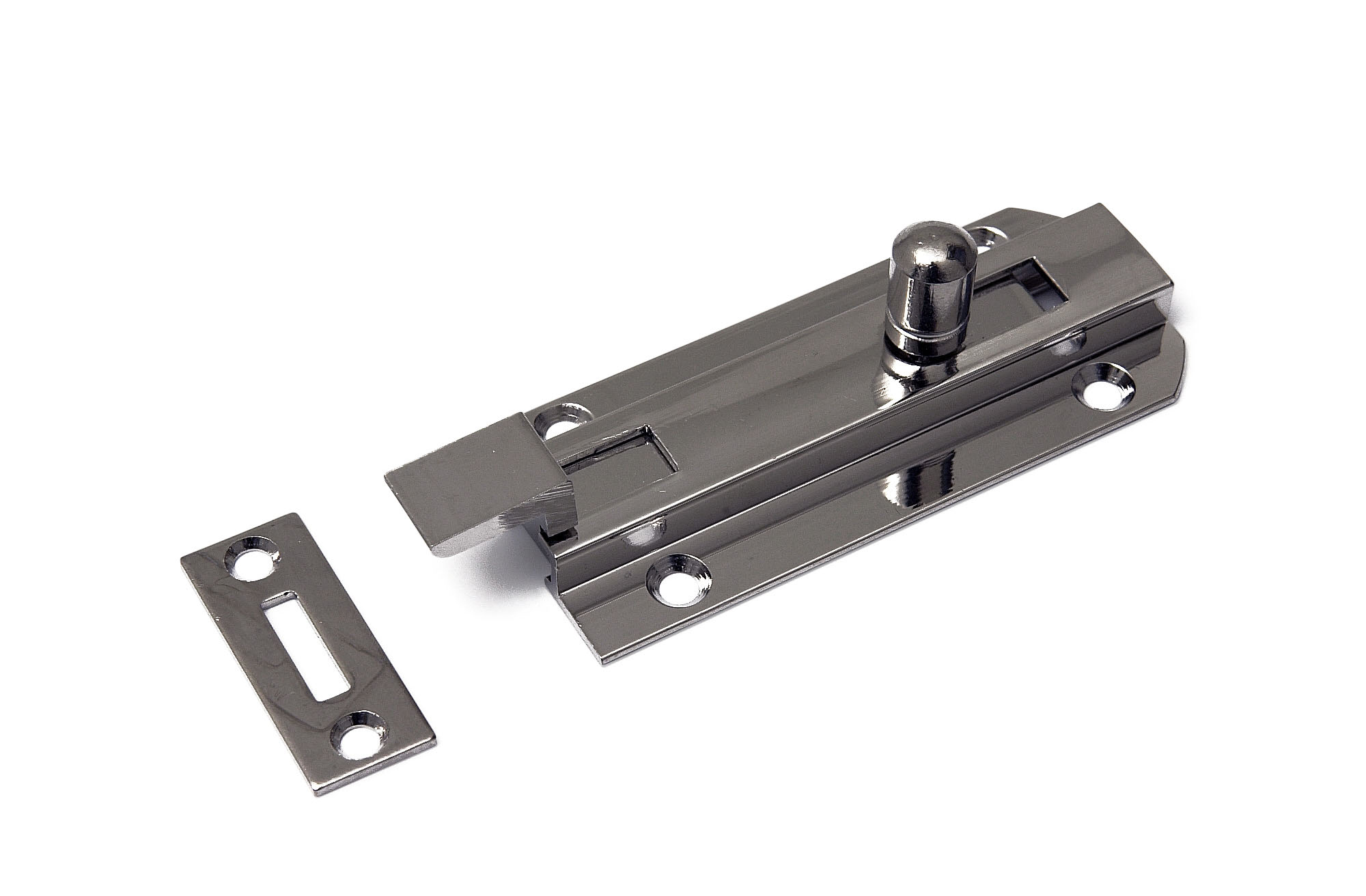 0412.350.3560 Profielschuif / met bocht / 35x060 mm / messing vernikkeld