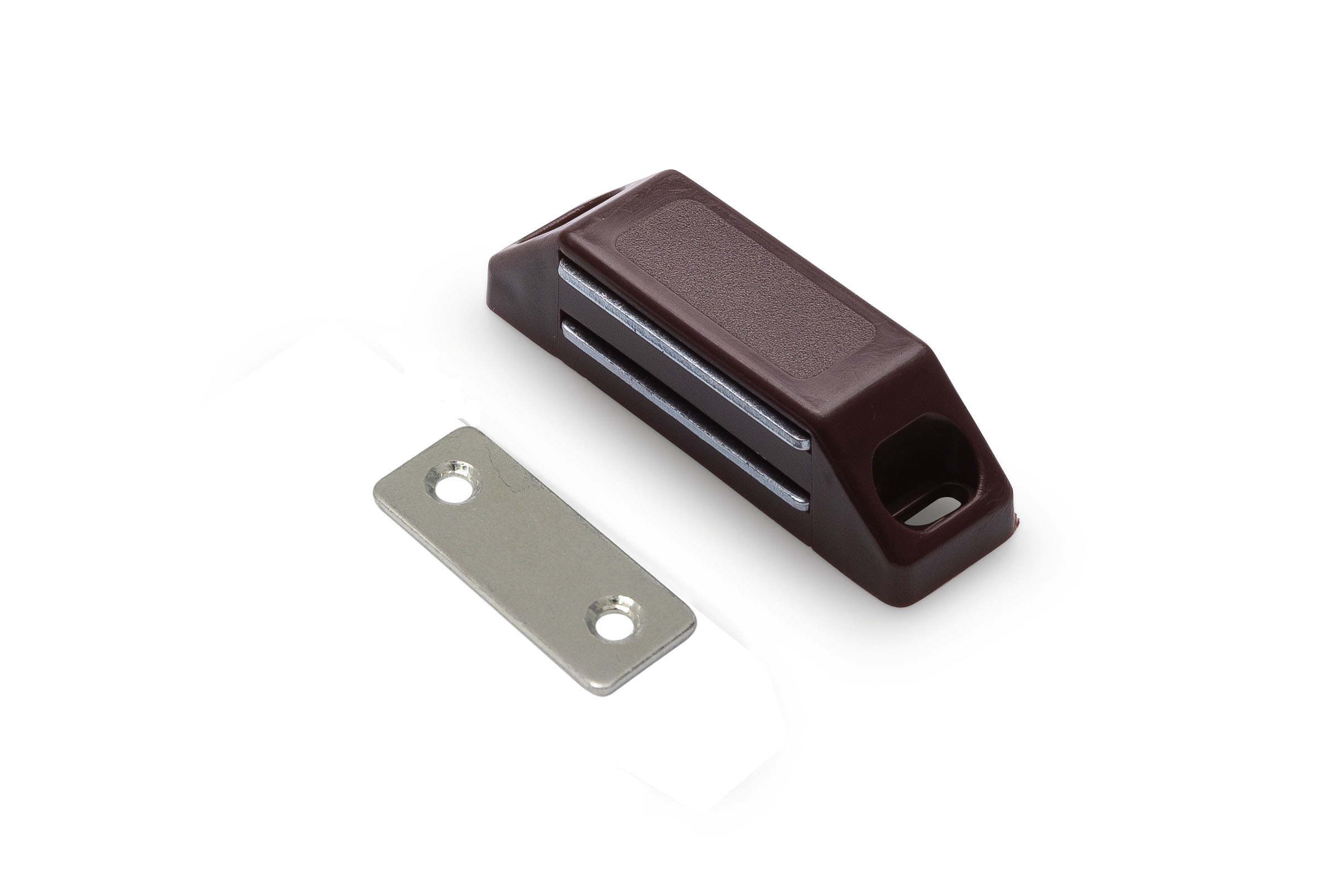 0414.600.8823 Magneetsnapper / metalen tegenplaat / 6 kg / bruin