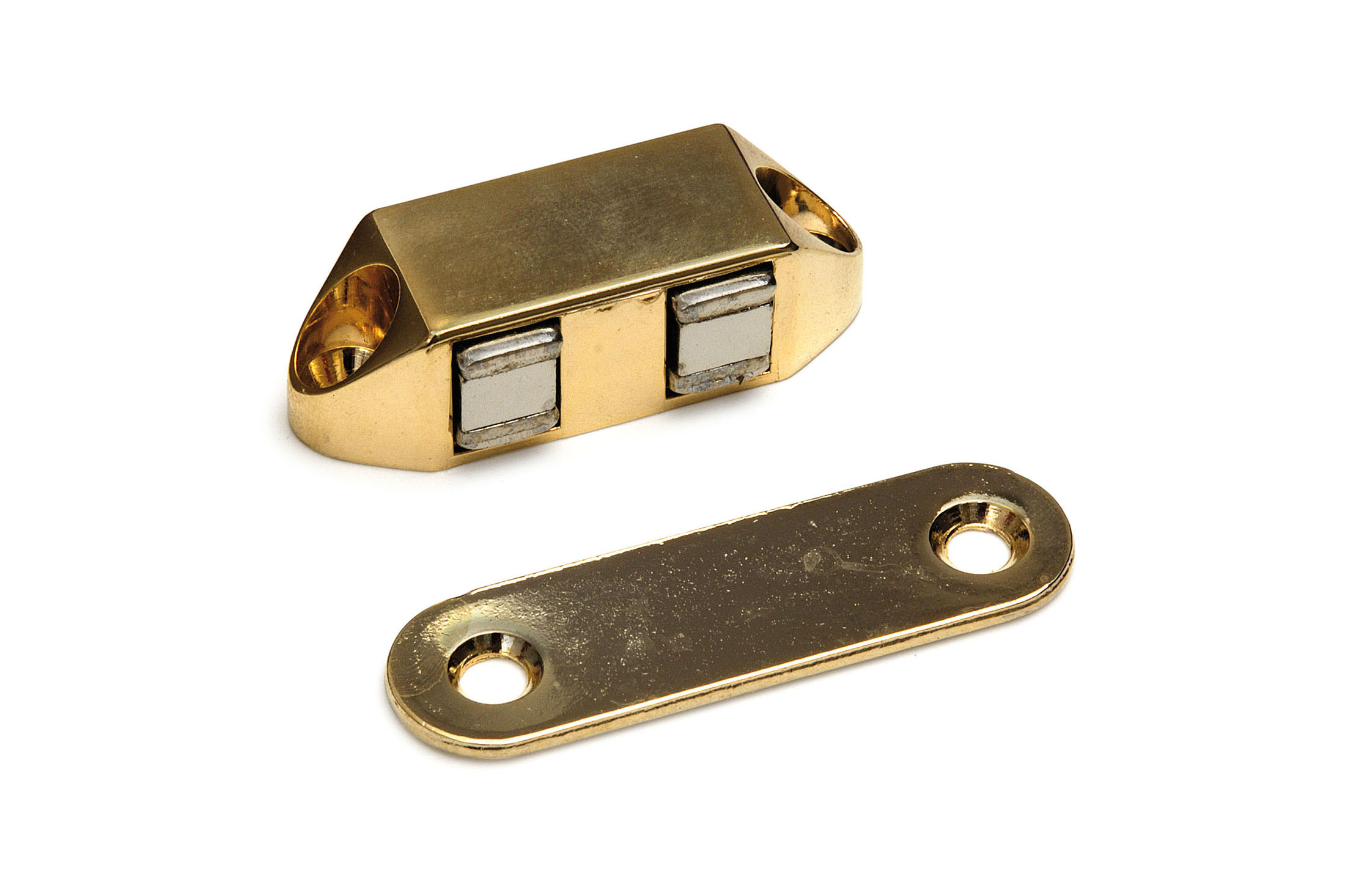 0414.800.4007 Magneetsnapper "Polair" / type 5123 / opschroevend / 4 kg / zamac, verguld