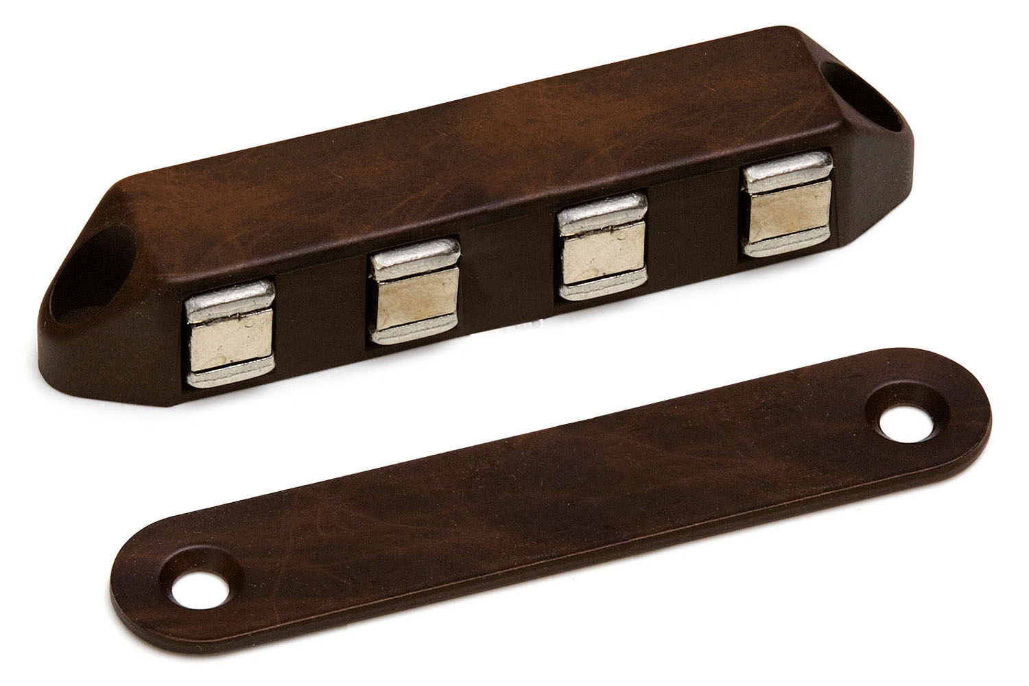 0414.800.8003 Magneetsnapper "Super Polair" / type 5243 / opschroevend / 8 kg / zamac, walnoot bruin