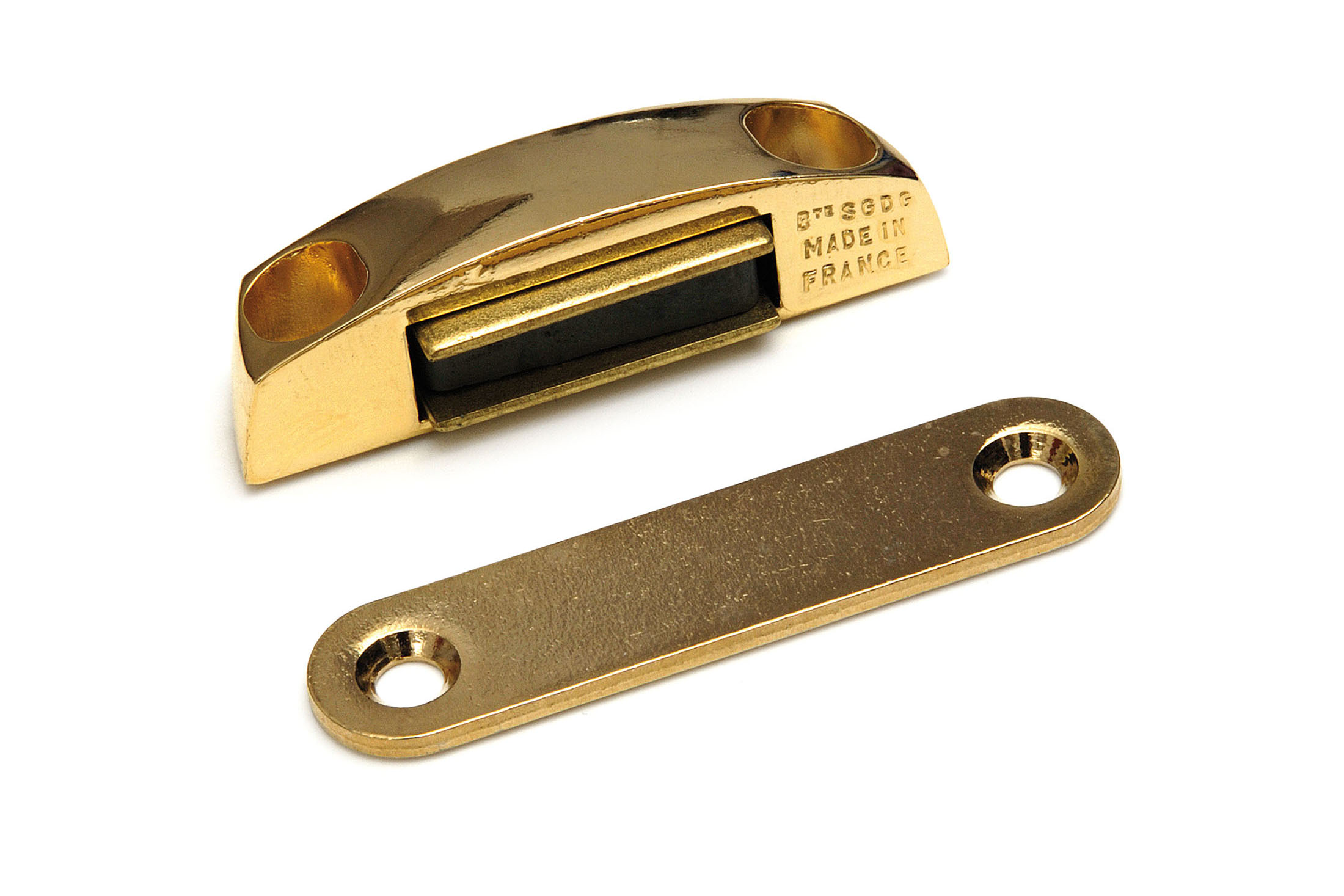 0414.900.4007 Magneetsnapper "Neptune" / type 5405 / opschroevend / 4 kg / zamac, verguld