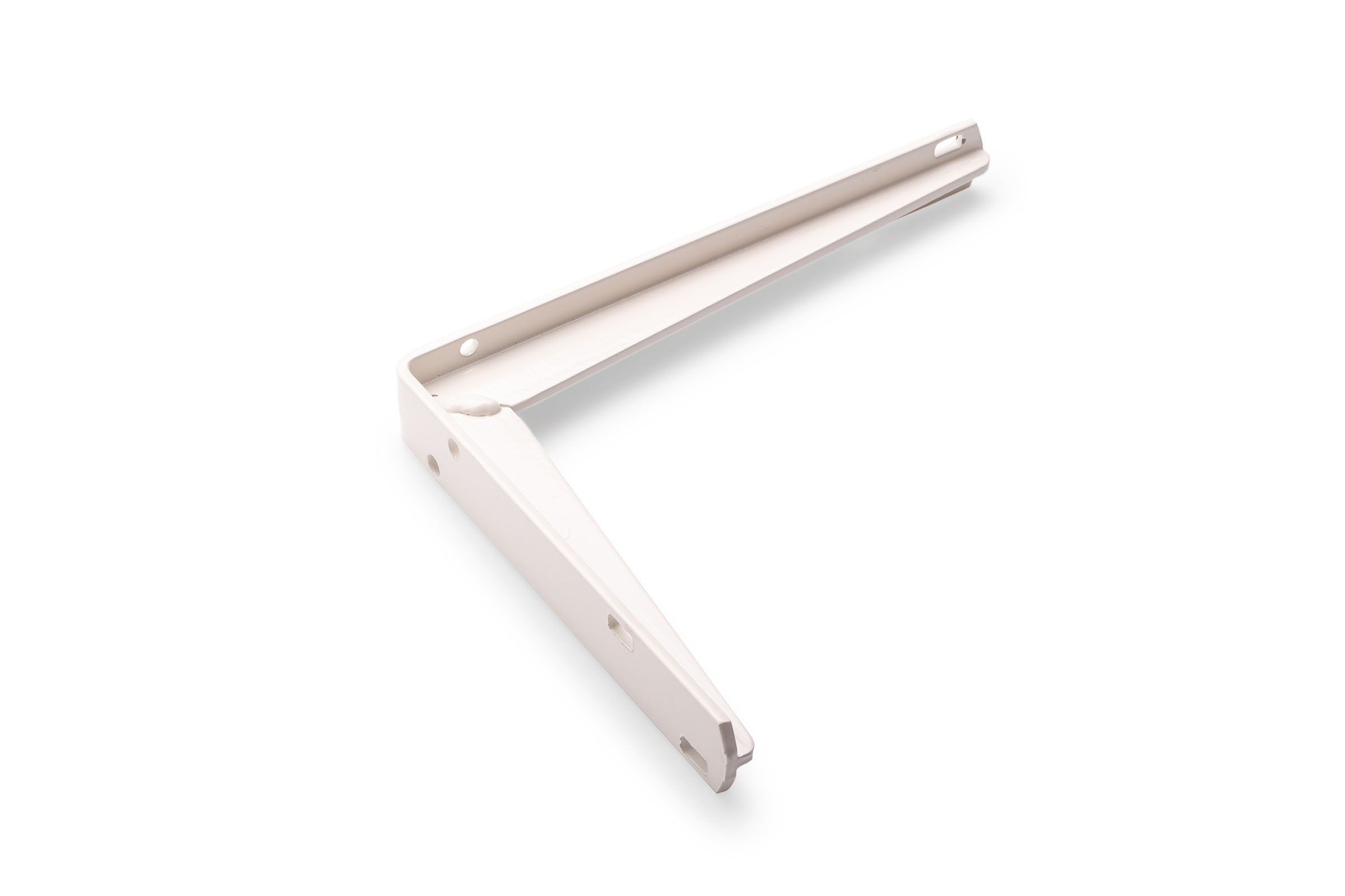 0510.101.2025 Plankdrager / extra zware uitvoering / 200x250 mm / staal wit geëpoxeerd