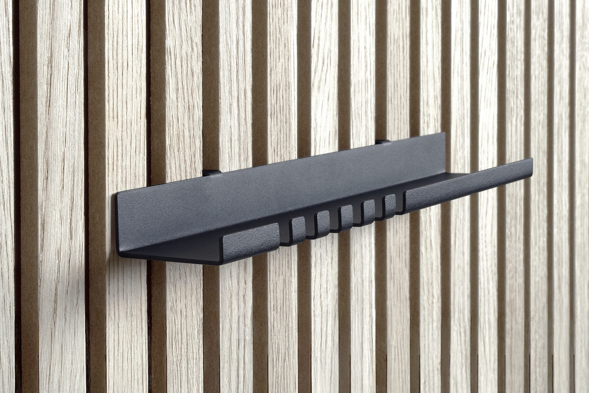 Wandplank KEY tbv akoestisch paneel zwart