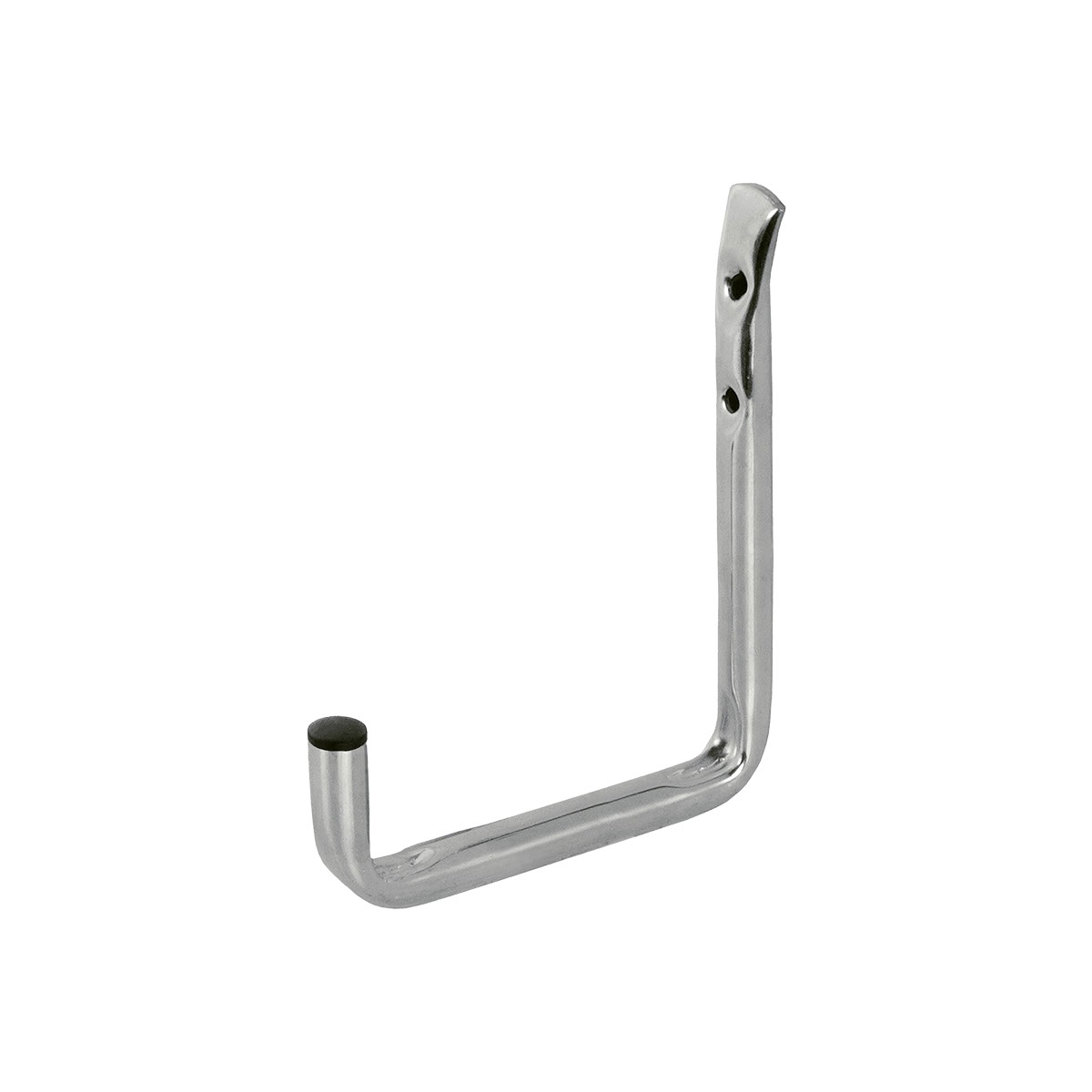 0516.100.1005 Wandhaak / 115x140xØ12mm / 25KG / rond staal 1mm / PVC dop / schroefgat Ø5mm / verzinkt