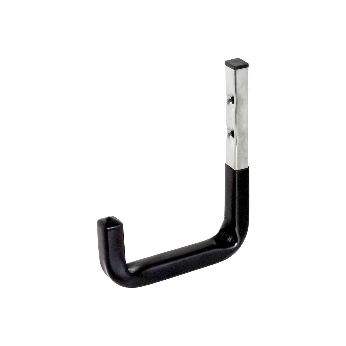 0516.100.1105 Wandhaak / 11x140x12mm / 30KG / vierkant staal 1mm / PVC ommanteld / 5mm schroefgat / verzinkt