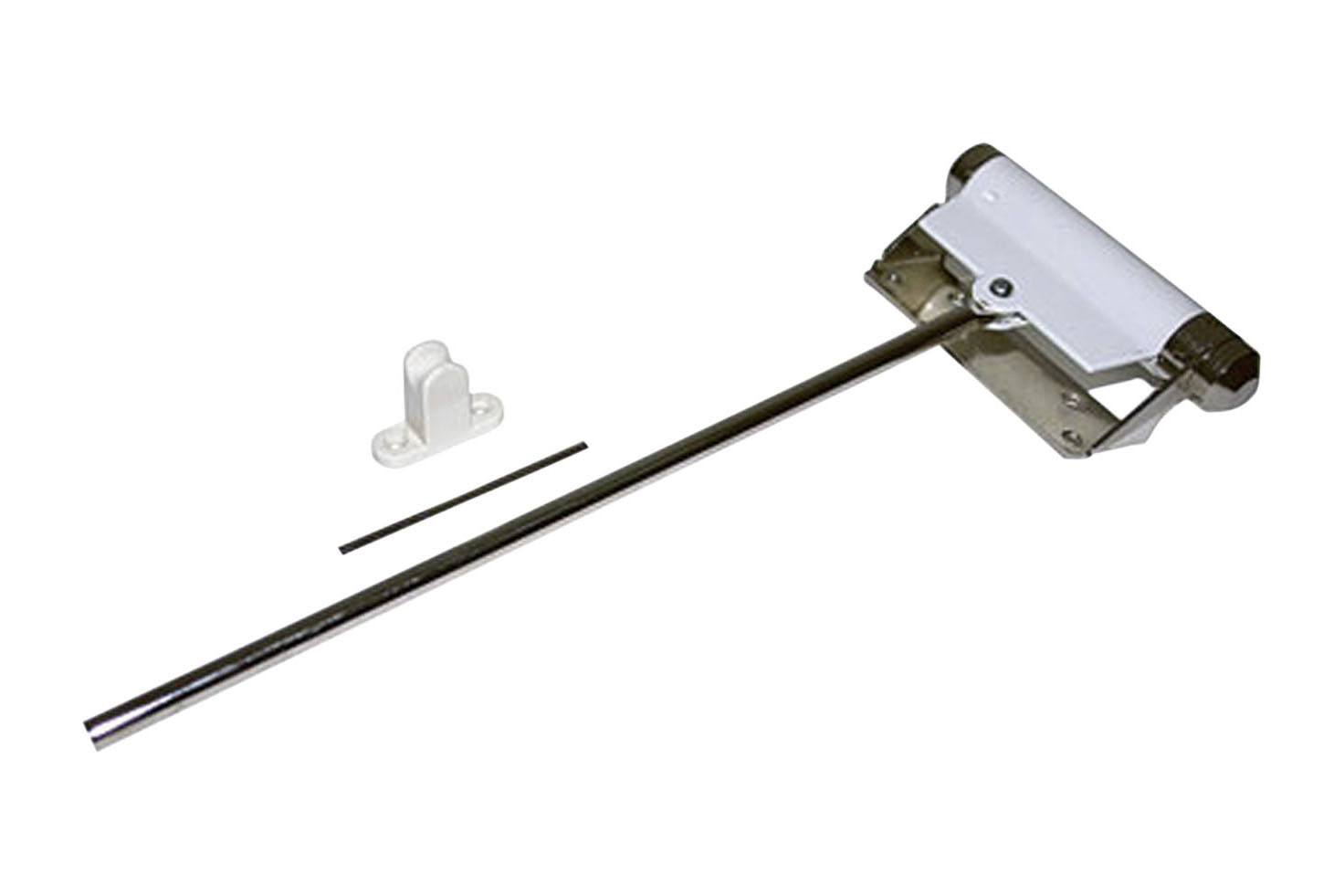 0536.100.2352 Deursluiter / variabel instelbare zwaarte 1-2 / met borgstift en pen / staal wit gelakt