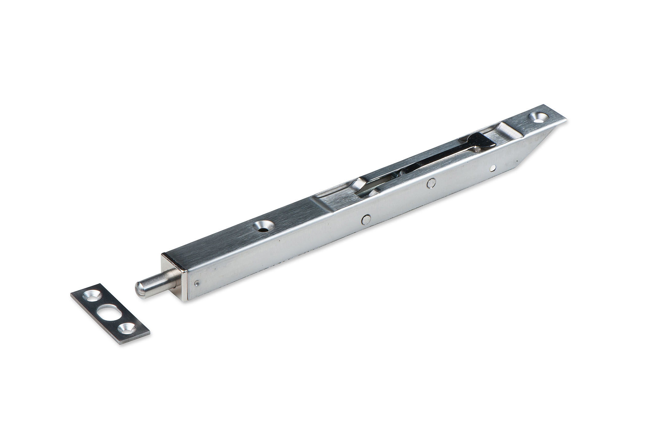 Bascule kantschuiven RVS, 17mm breed, afgeschuind recht