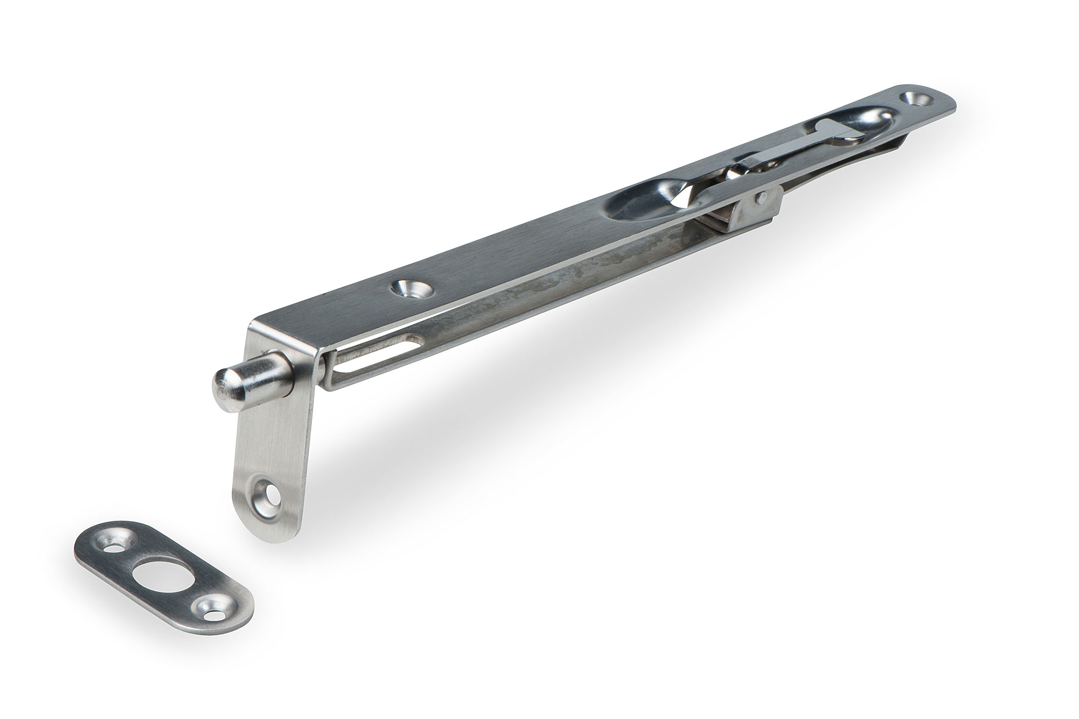 Bascule kantschuiven RVS, open model