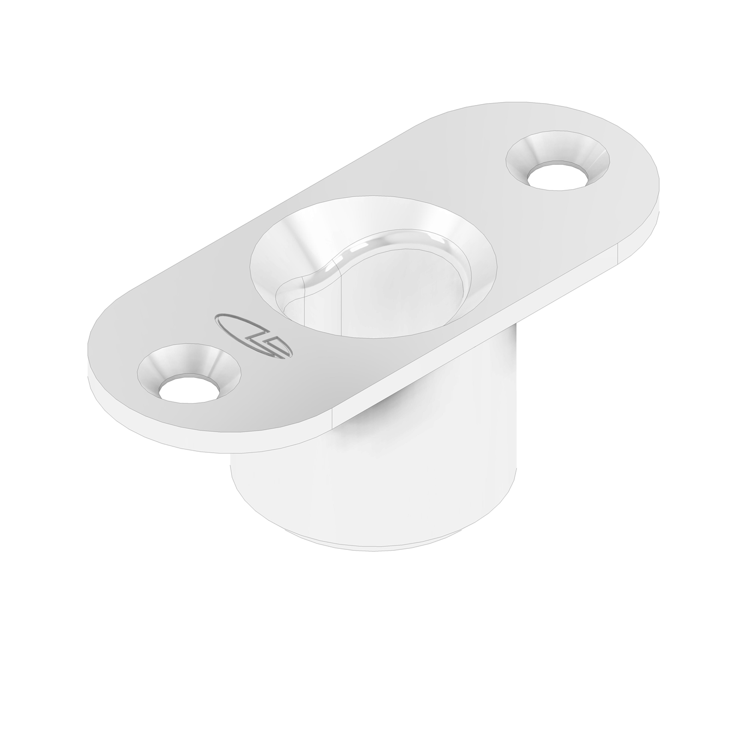 0824.016.1000 Sluitpot / type LT 10 / t.b.v. schoot Ø 10 mm / ovaal gat 15x11 mm / zamac verzinkt / t.b.v. stalen of aluminium of houten deuren