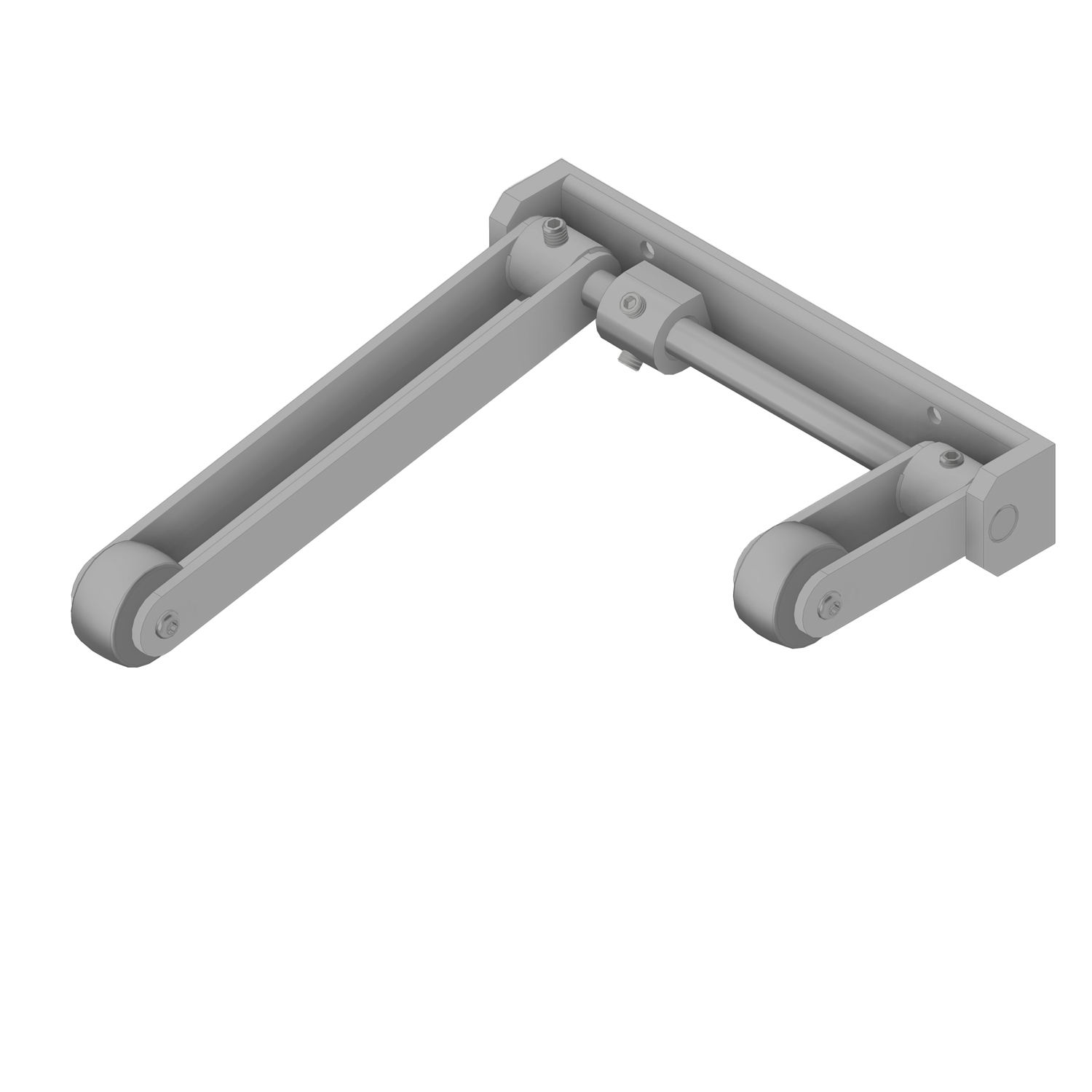 0830.025.2121 Sluitvolgorderegelaar / type 25 DK GR  / opbouw deurkozijn / staal / grijs