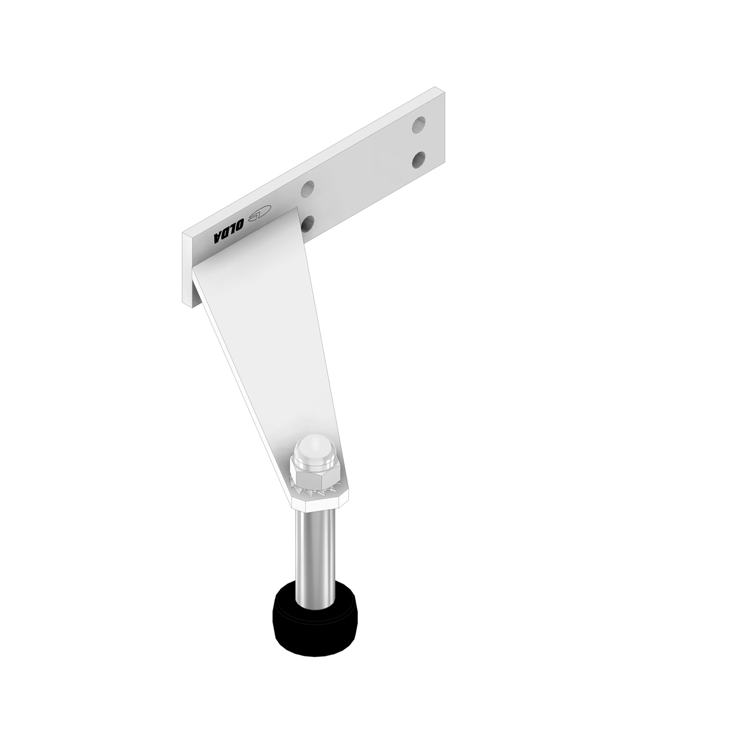 0840.073.2121 Deurbegrenzer / type 73 DS GR / staal / grijs