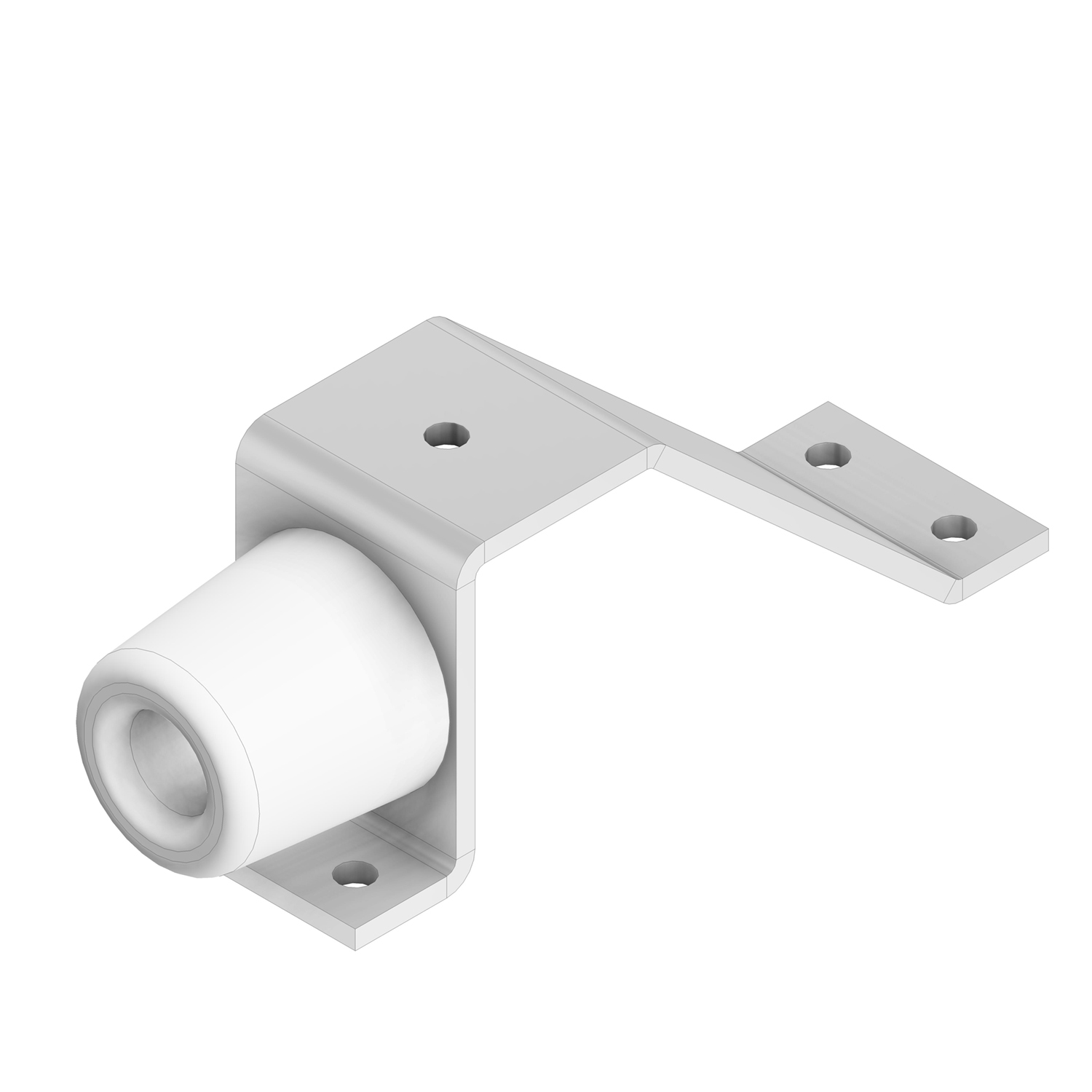 0841.094.2121 Deurstopper / type DS GR / staal / grijs