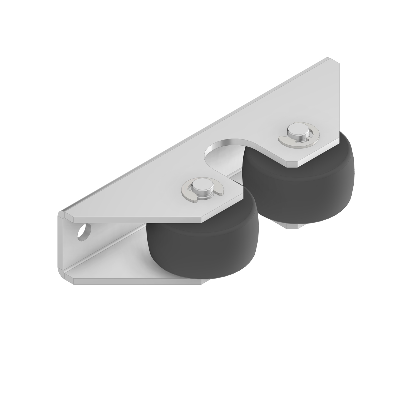 0848.077.2121 Deurvastzetter / type 77 DA GR / staal / grijs