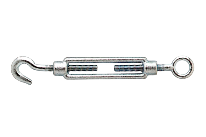 Spanschroeven Haak-Oog DIN 1480, verzinkt