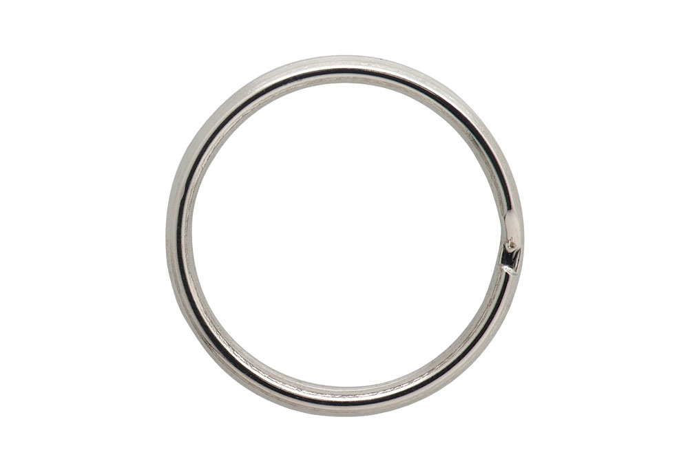 Sleutelringen, vernikkeld