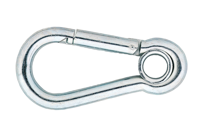 Snap hooks with thimble similar C-DIN 5299, galvanized