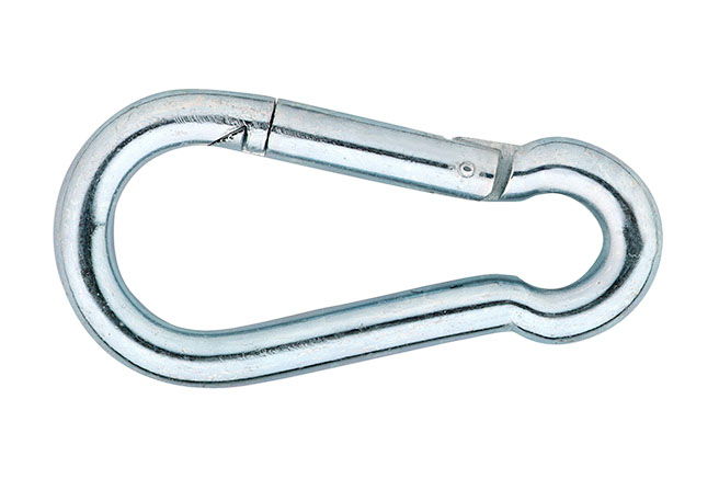 8000.002.4504 Karabijnhaak C-DIN 5299 / 040x04 mm / verzinkt