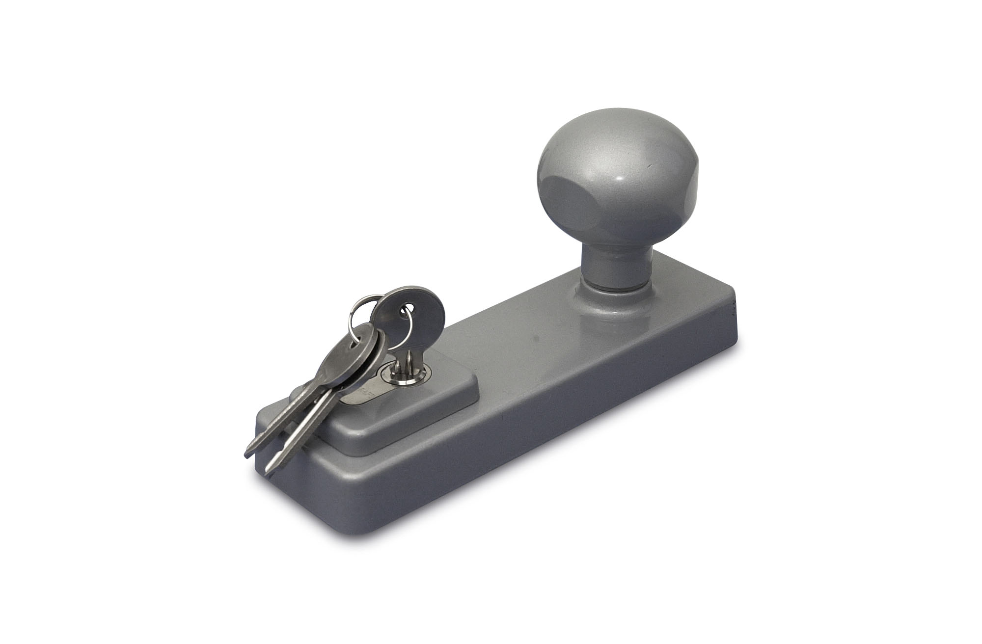 4000.114.1342 Rim knob set / Briton 1413 / knob operation / including ½ euro-profile cylinder / for use with Briton 372-376-377-378-380-381-1438 / silvery grey