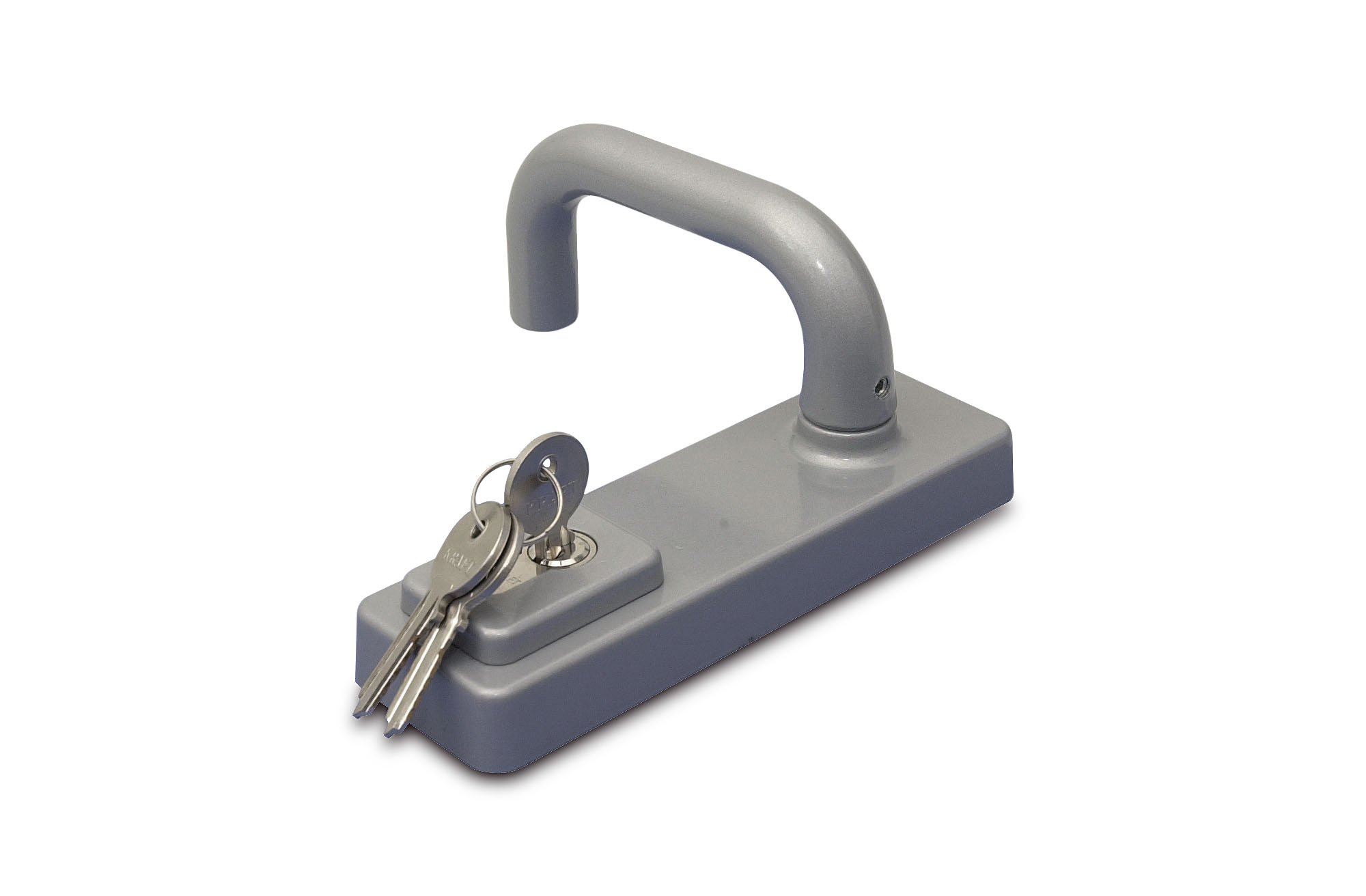 4000.114.1542 Rim lever set / Briton 1413 / lever operation / including ½ euro-profile cylinder / for use with Briton 372-376-377-378-1438 / silvery grey