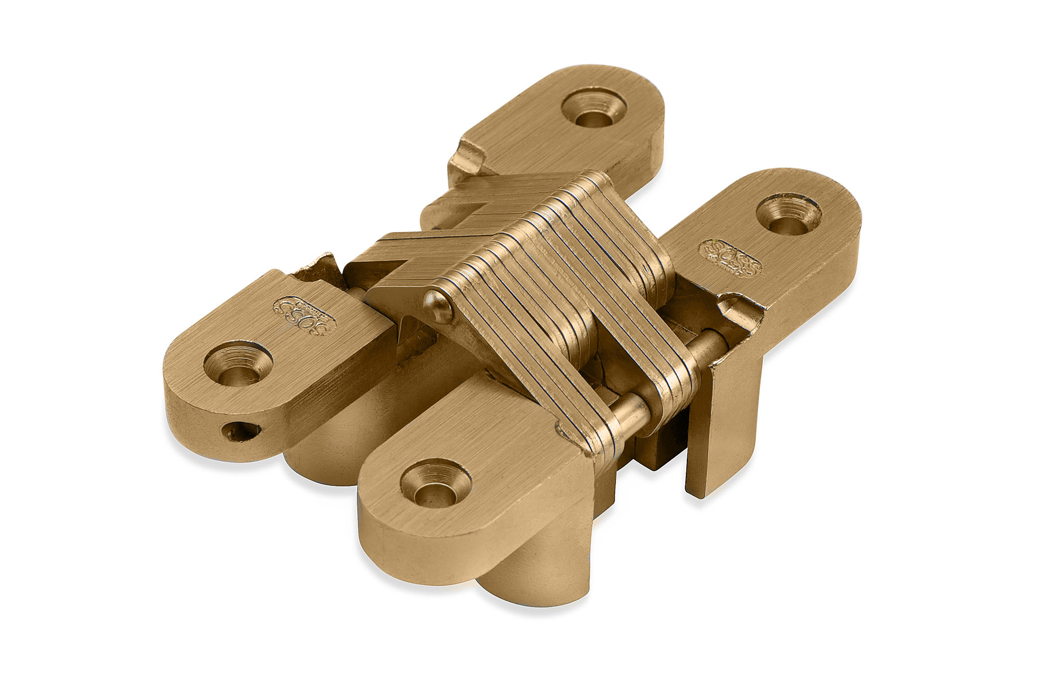 Onzichtbare scharnieren SOSS, vermessingd