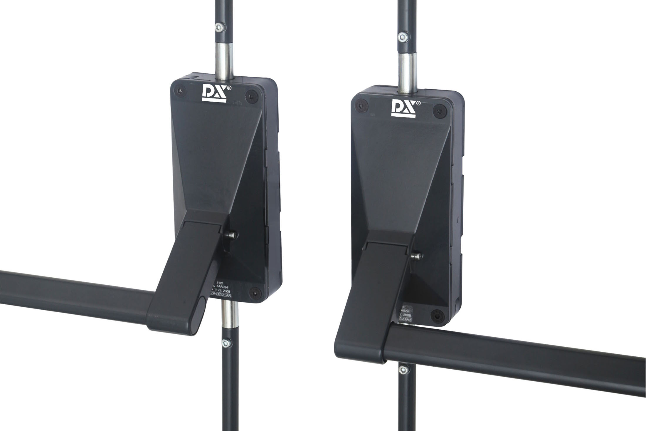 4003.607.0594 Anti-paniekstang  / DX 742 DB / dubbele deuren / 4 puntsssluiting / inbraakwerend / voor houten deuren / antraciet grijs