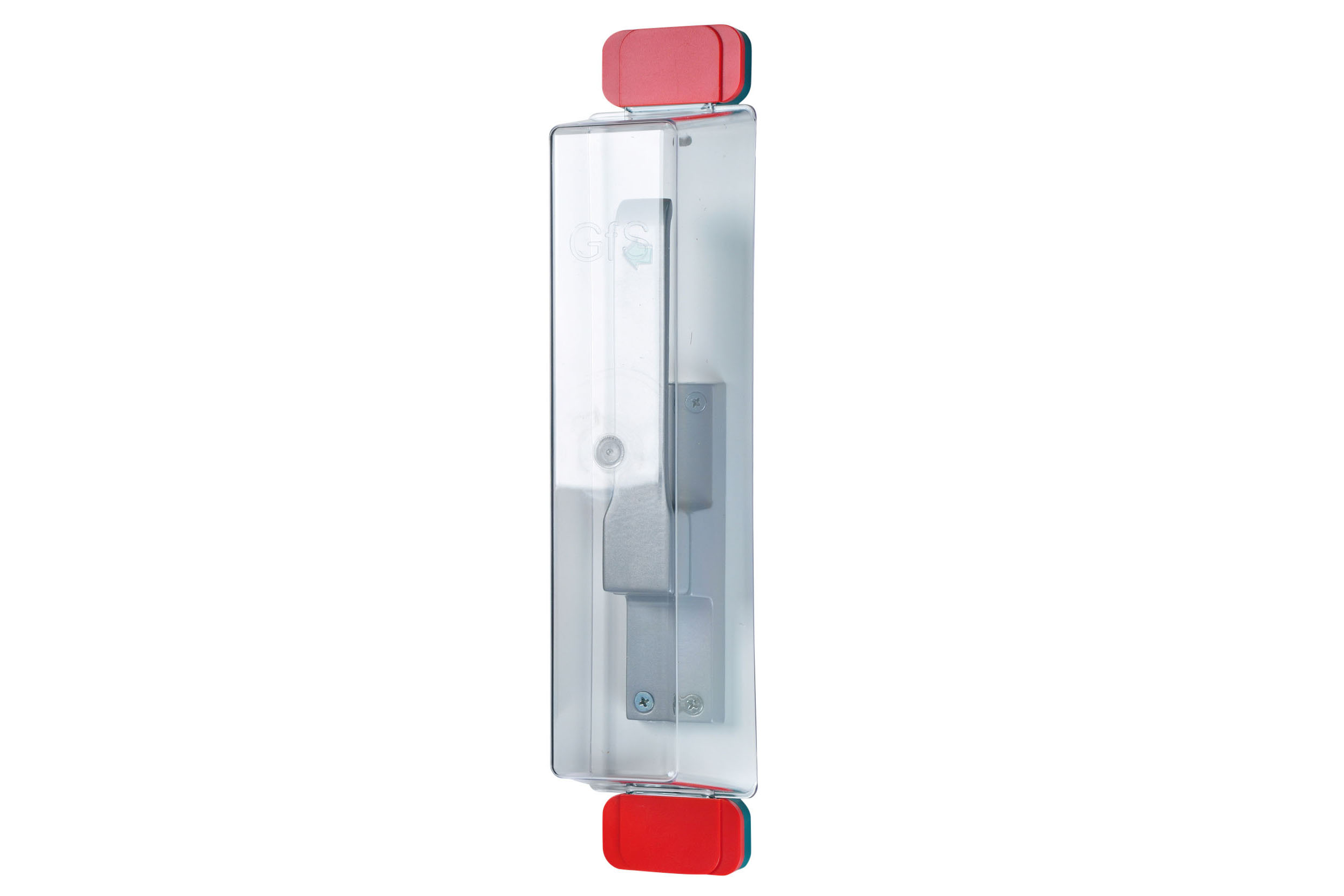 4003.901.0290 GfS exit cover verticale raam & deurkrukken / lxbxh 270x65x90mm / voor zijwaarts werkende deur- en raamgrepen / bijv. espagnolet kiep en kantel sluitingen