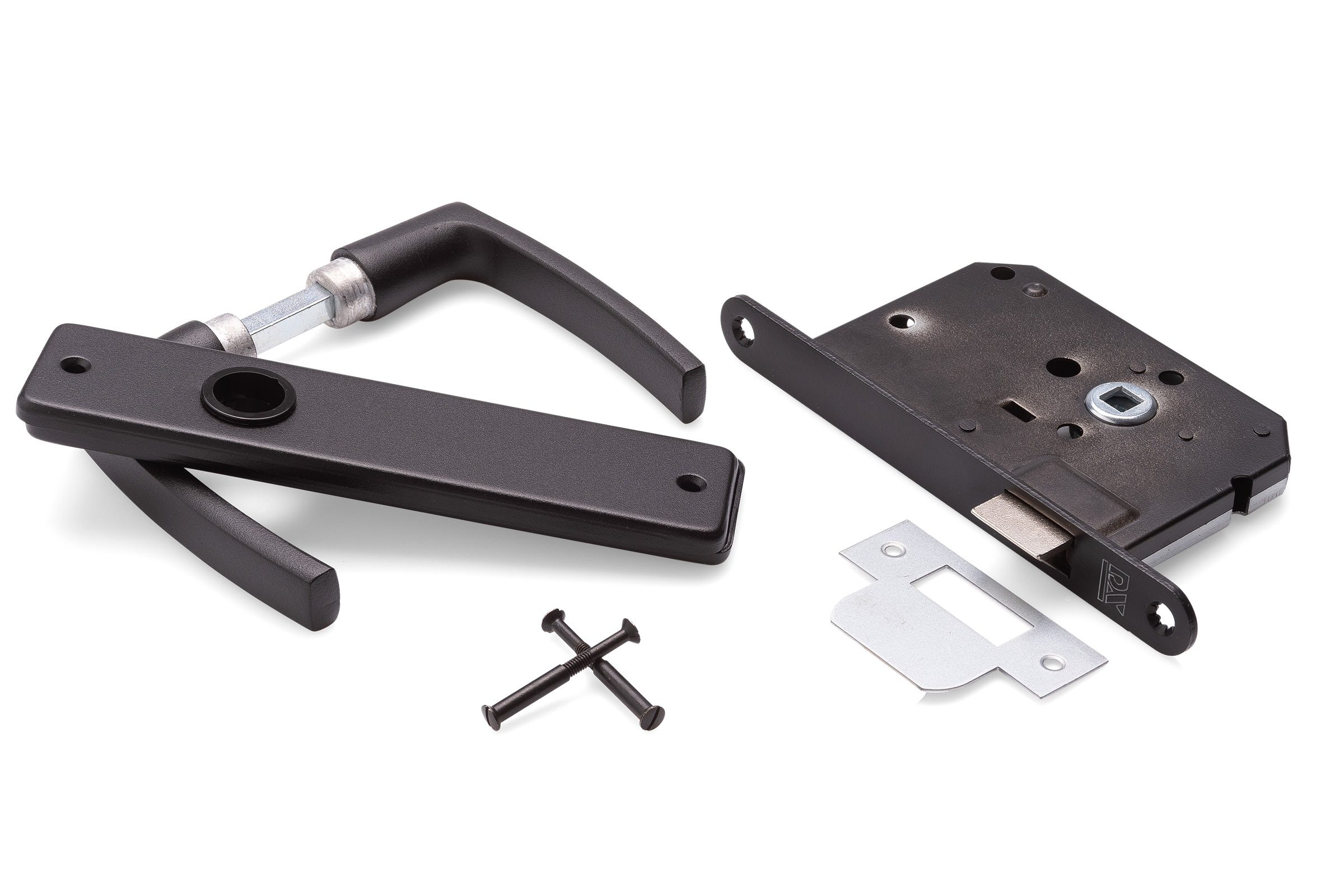 DX Deurkrukset zwart loopslot