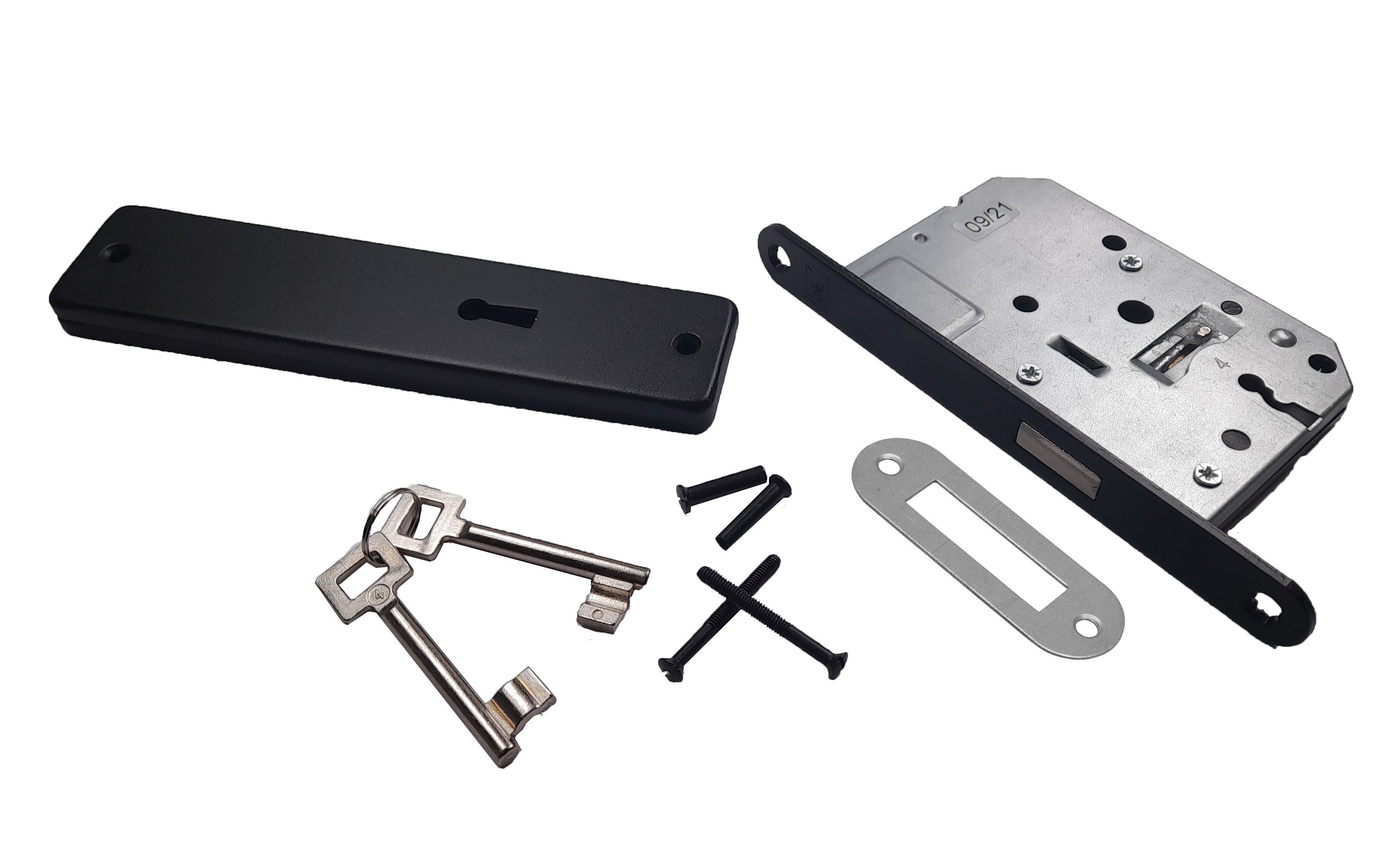 5260.200.6031 Kastslot set met BB schild / klavier SL 56 / zwart