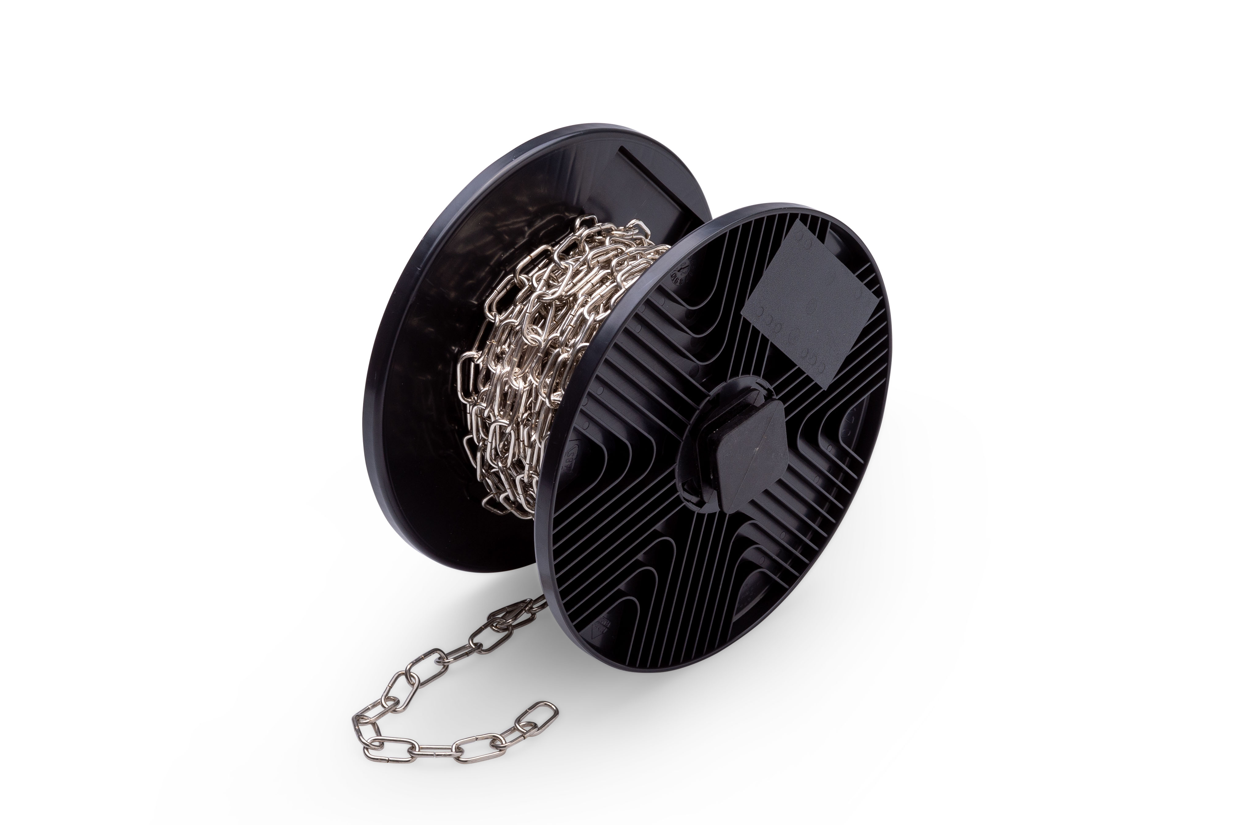 5800.GKA.0103-F Sierketting lange schakel / 2,2mm staal vernikkeld / rol 15 meter