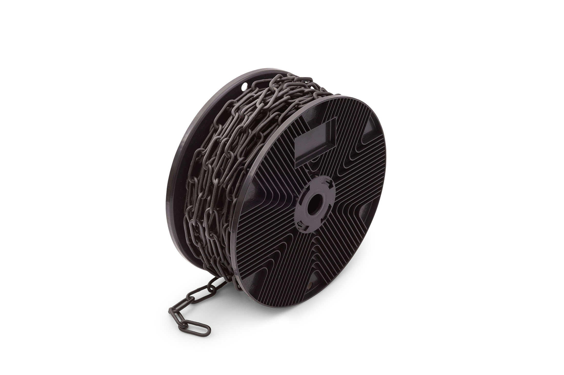 5800.GKZ.0904-P Voetketting 04mm / Type 763 / verzinkt  / mat zwart / rol 30 meter