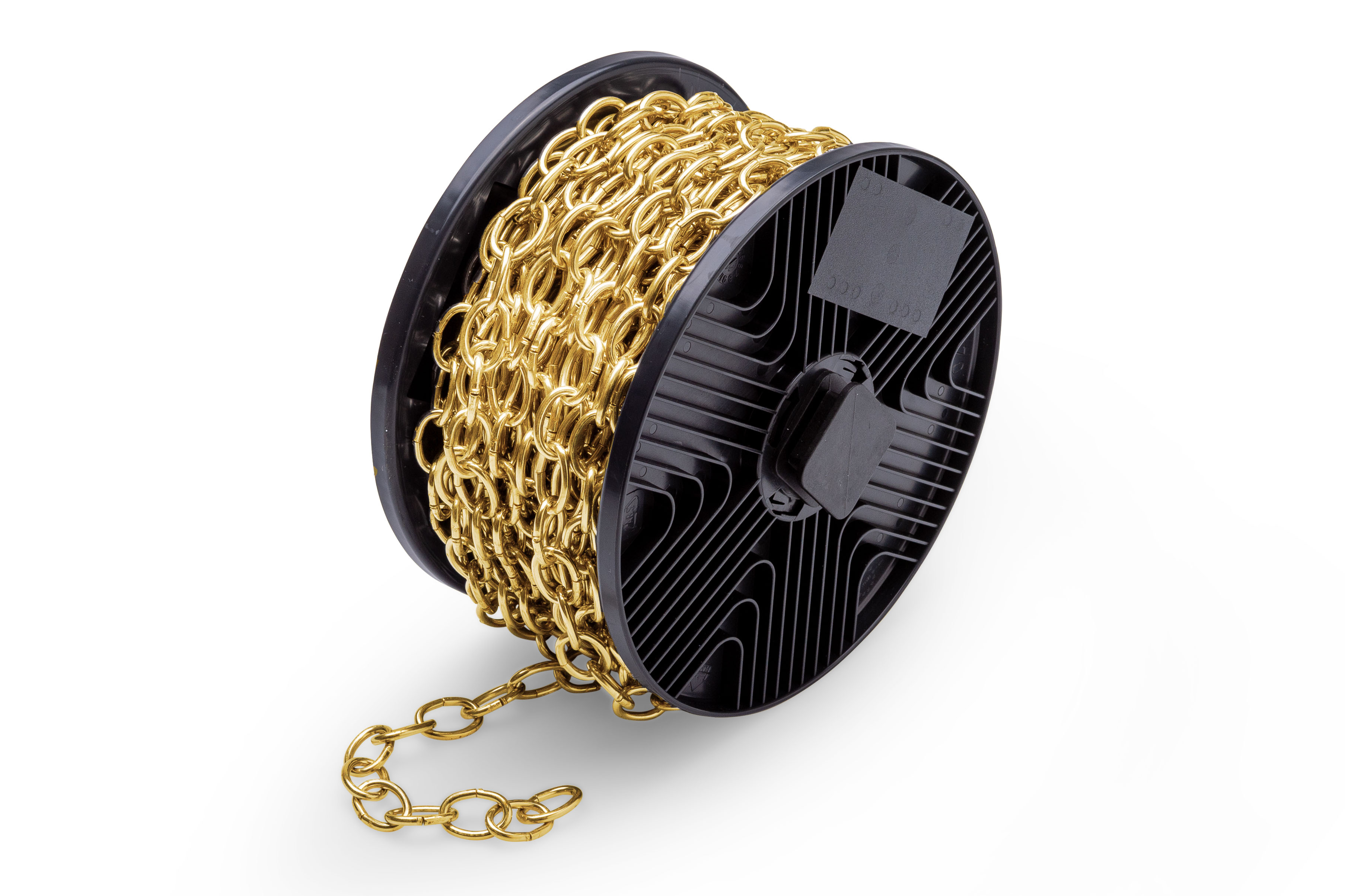 5800.SRK.0230-F Sierketting ovale schakel 2,8mm / staal vermessingd / rol 20 meter