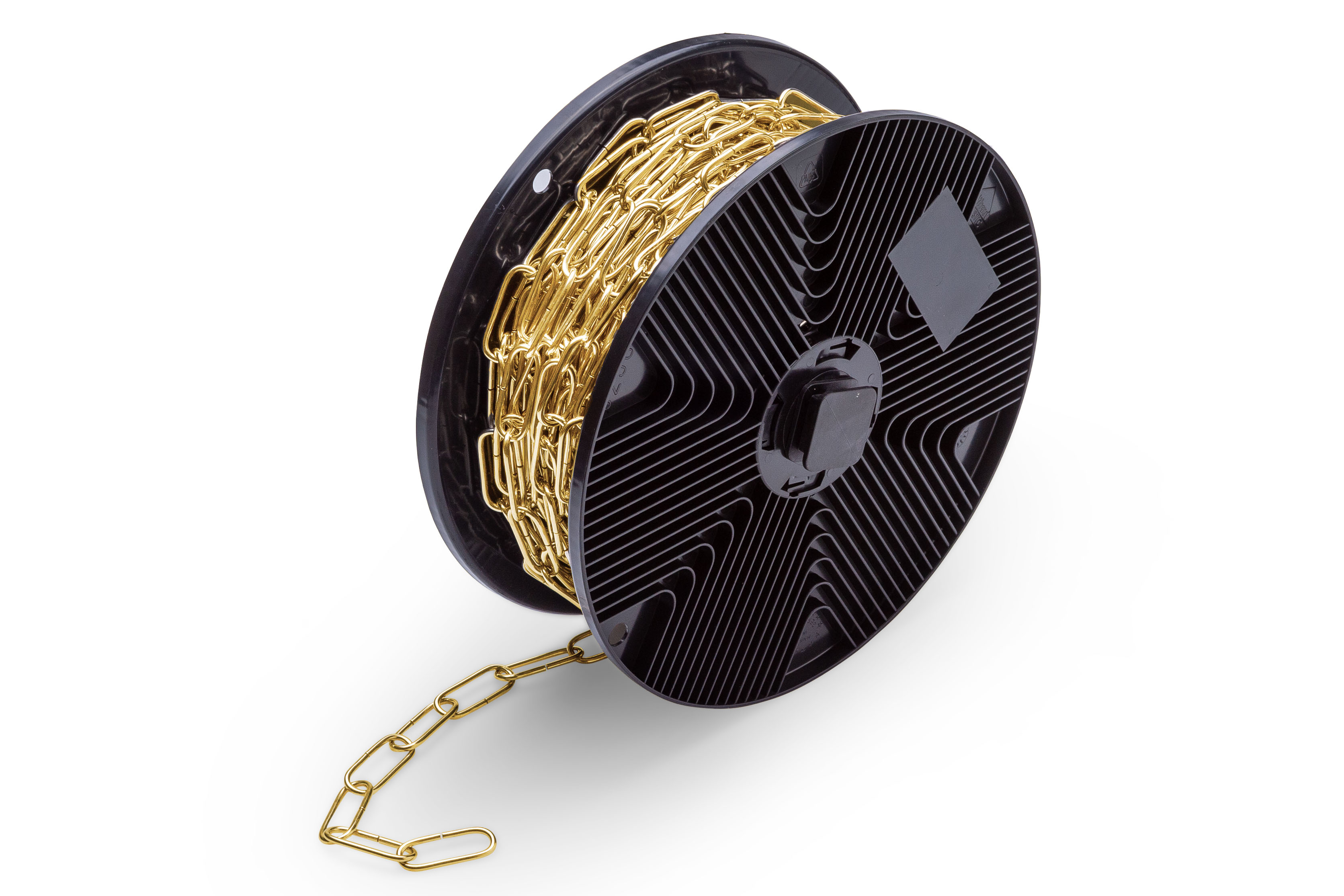 5800.SRKL.0230-N Sierketting lange schakel 2,8mm / staal vermessingd / rol 30 meter